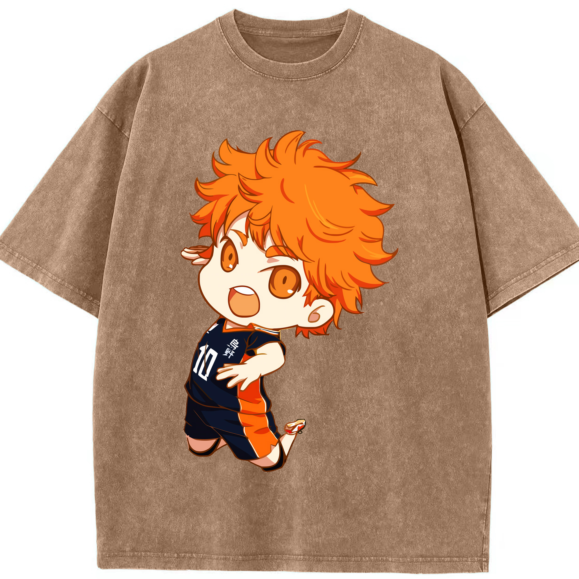 （画像用） ハイキュー!! Haikyu!! 綿100% ヴィンテージ風 半袖Tシャツ（フロントプリント）