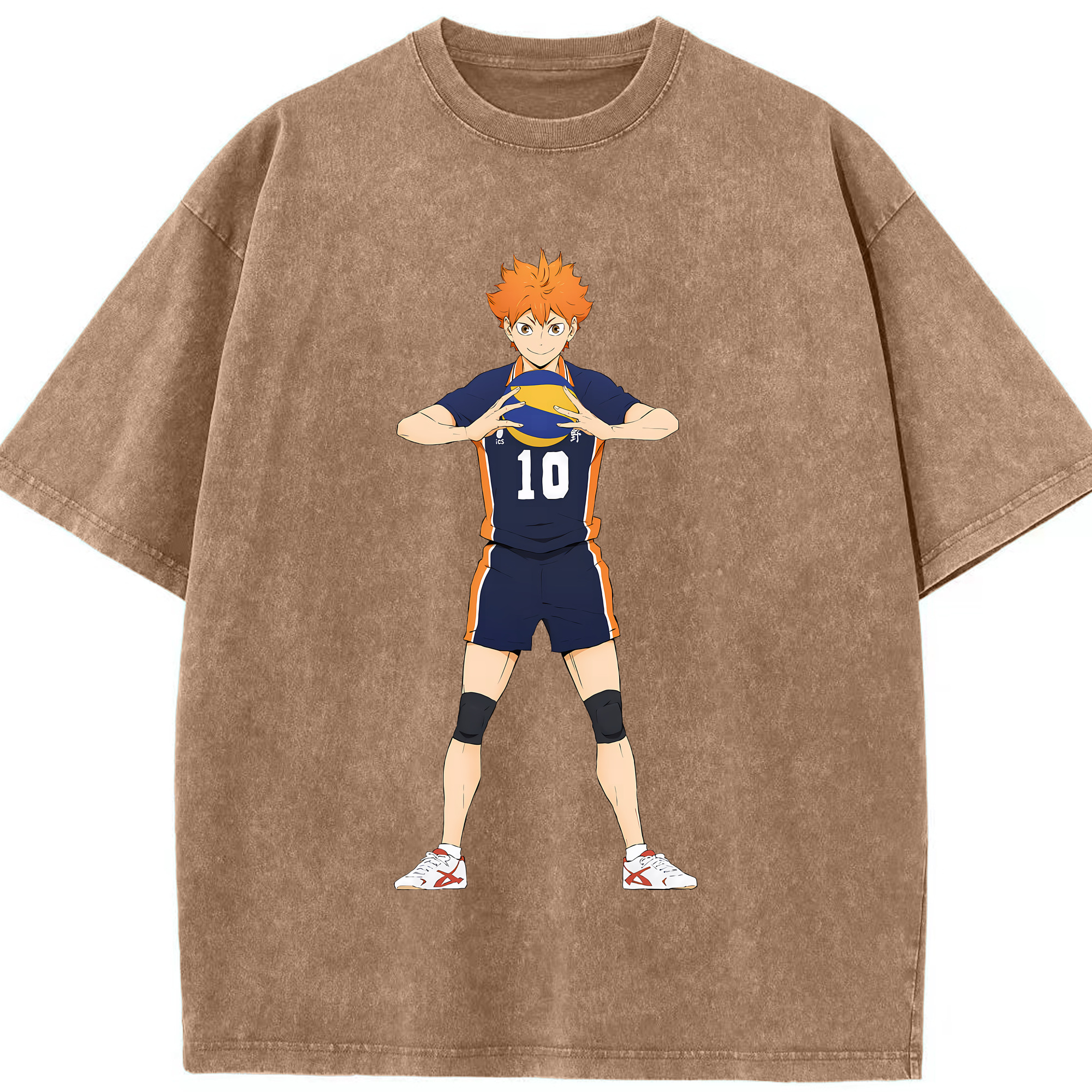 （画像用） ハイキュー!! Haikyu!! 綿100% ヴィンテージ風 半袖Tシャツ（フロントプリント）