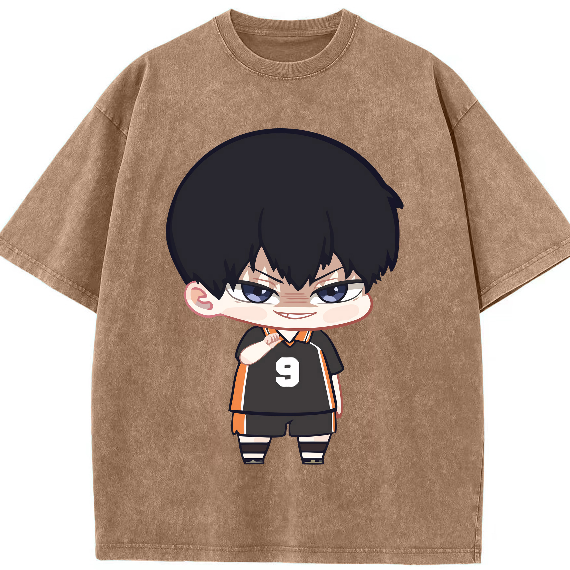 （画像用） ハイキュー!! Haikyu!! 綿100% ヴィンテージ風 半袖Tシャツ（フロントプリント）