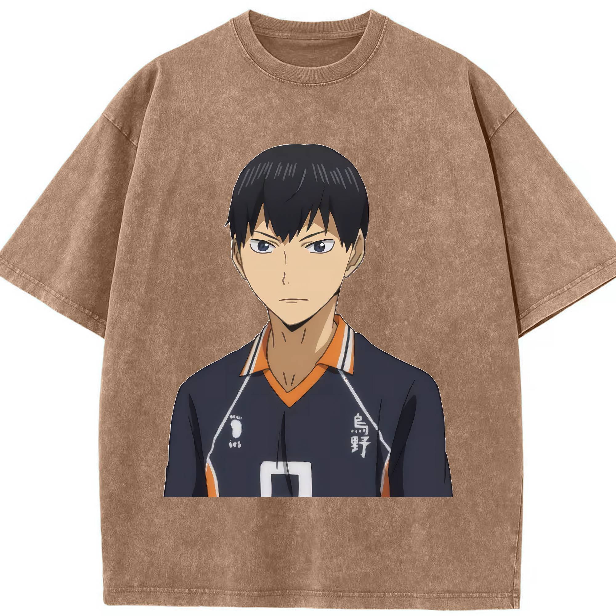 （画像用） ハイキュー!! Haikyu!! 綿100% ヴィンテージ風 半袖Tシャツ（フロントプリント）