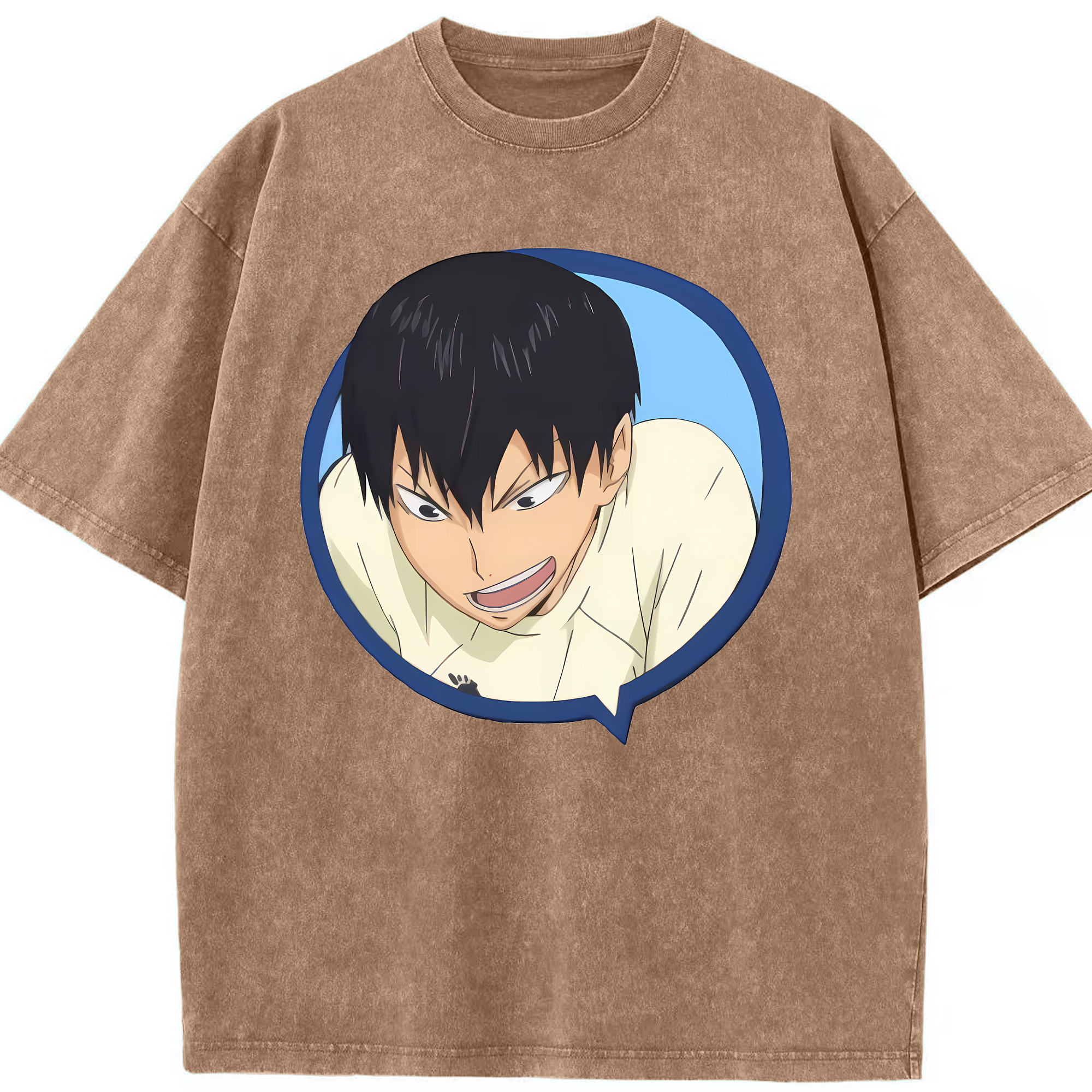 （画像用） ハイキュー!! Haikyu!! 綿100% ヴィンテージ風 半袖Tシャツ（フロントプリント）