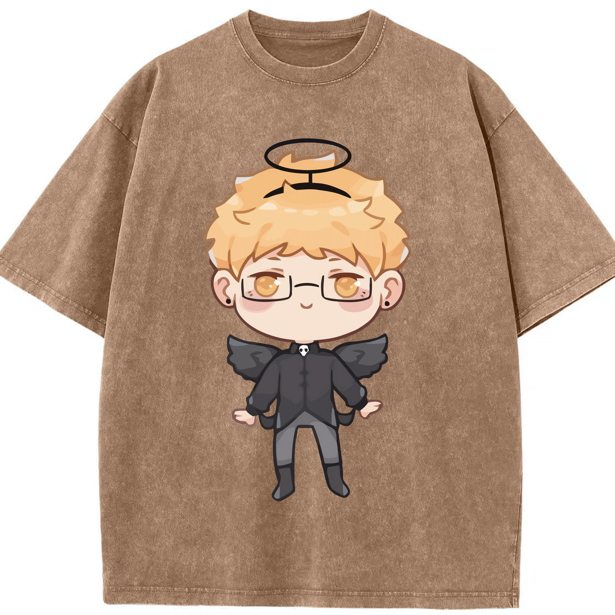 （画像用） ハイキュー!! Haikyu!! 綿100% ヴィンテージ風 半袖Tシャツ（フロントプリント）