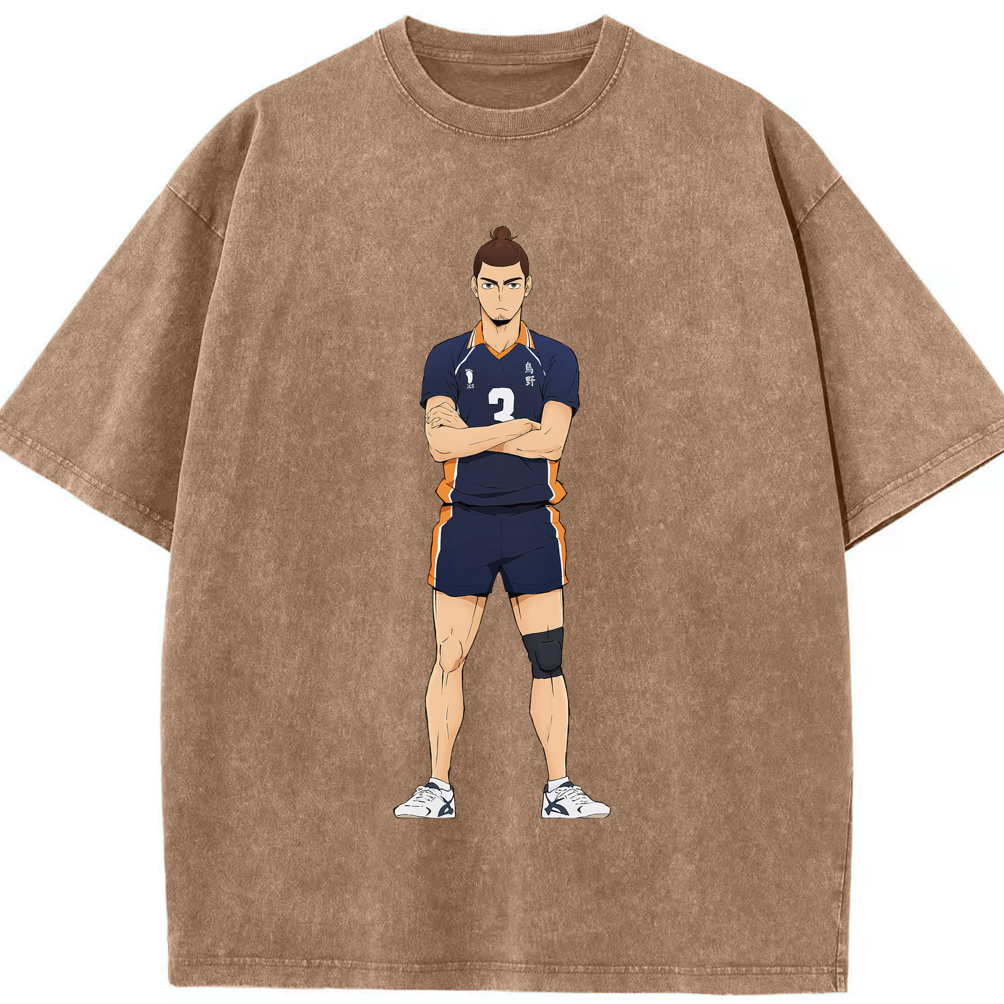 （画像用） ハイキュー!! Haikyu!! 綿100% ヴィンテージ風 半袖Tシャツ（フロントプリント）
