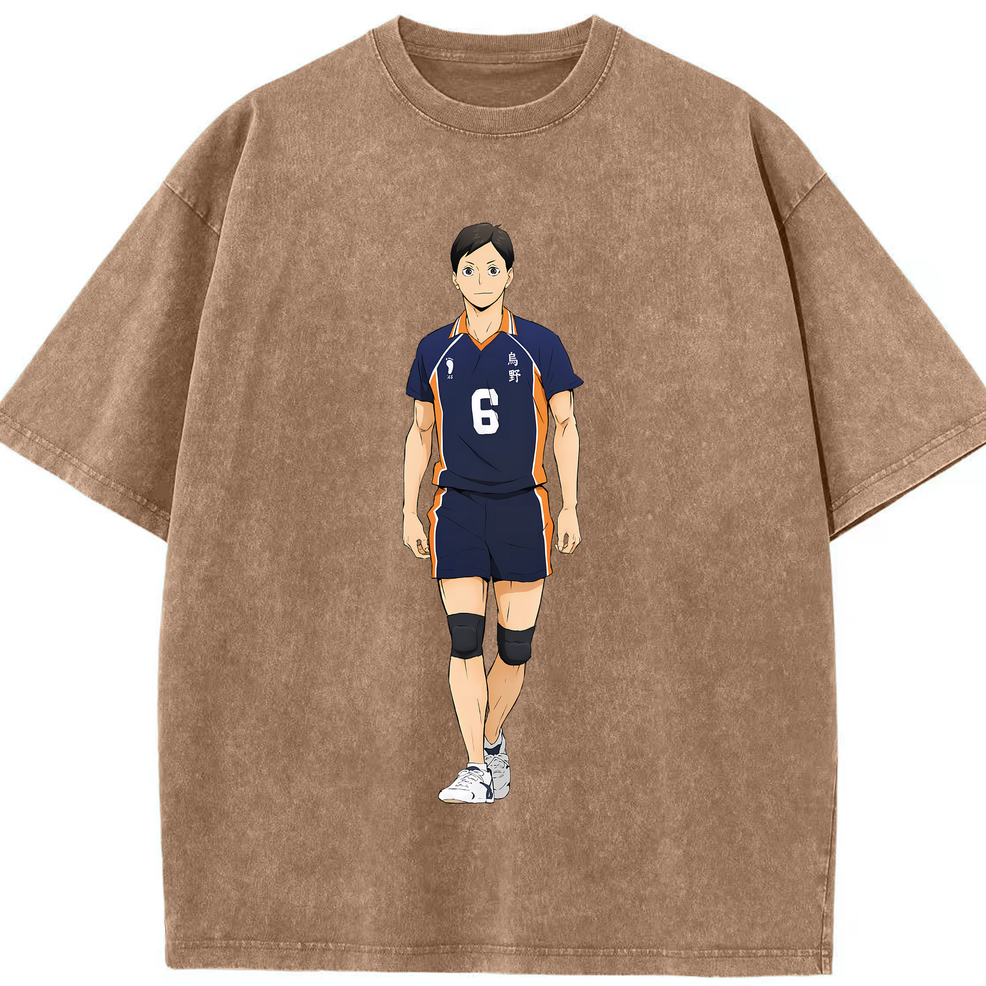 （画像用） ハイキュー!! Haikyu!! 綿100% ヴィンテージ風 半袖Tシャツ（フロントプリント）
