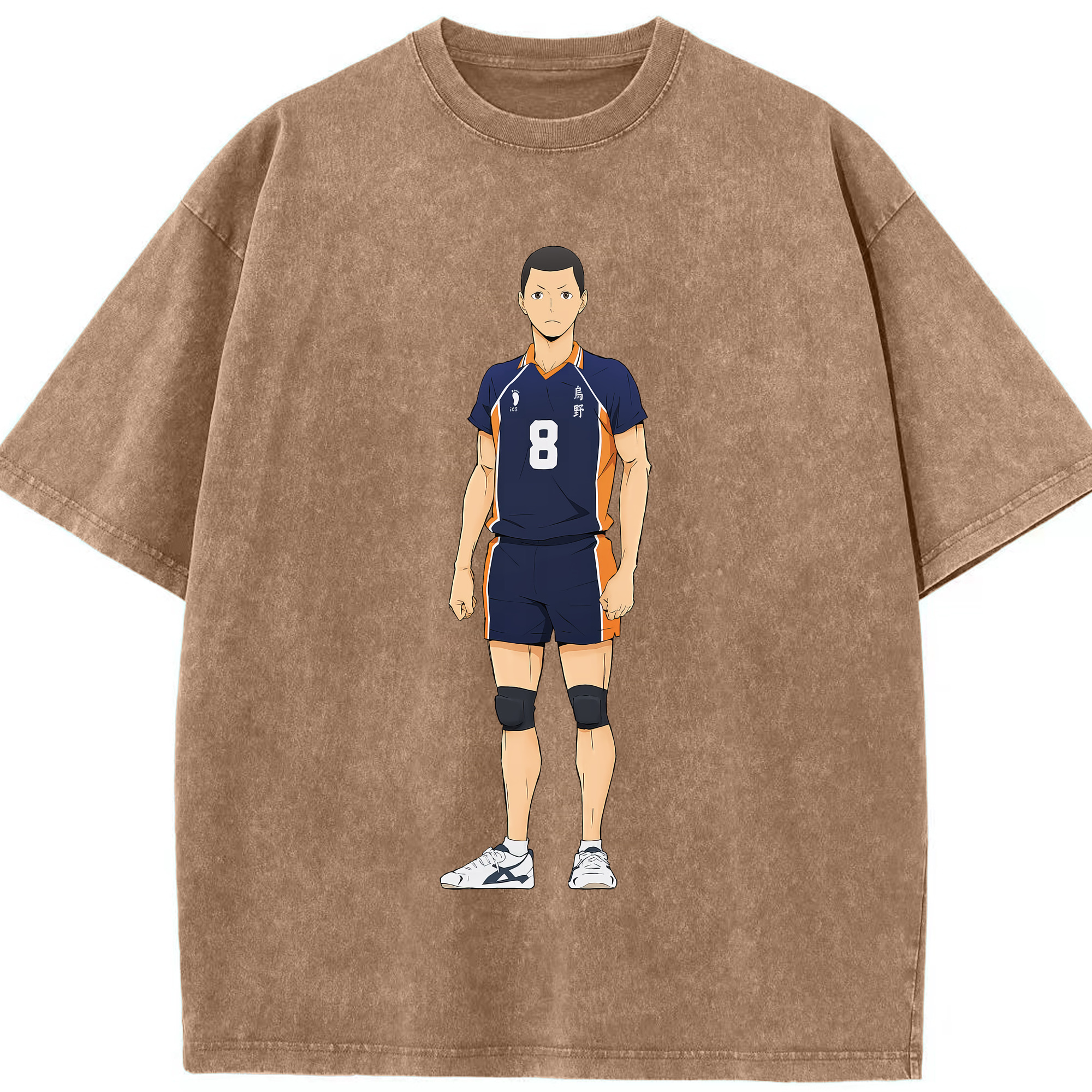 （画像用） ハイキュー!! Haikyu!! 綿100% ヴィンテージ風 半袖Tシャツ（フロントプリント）
