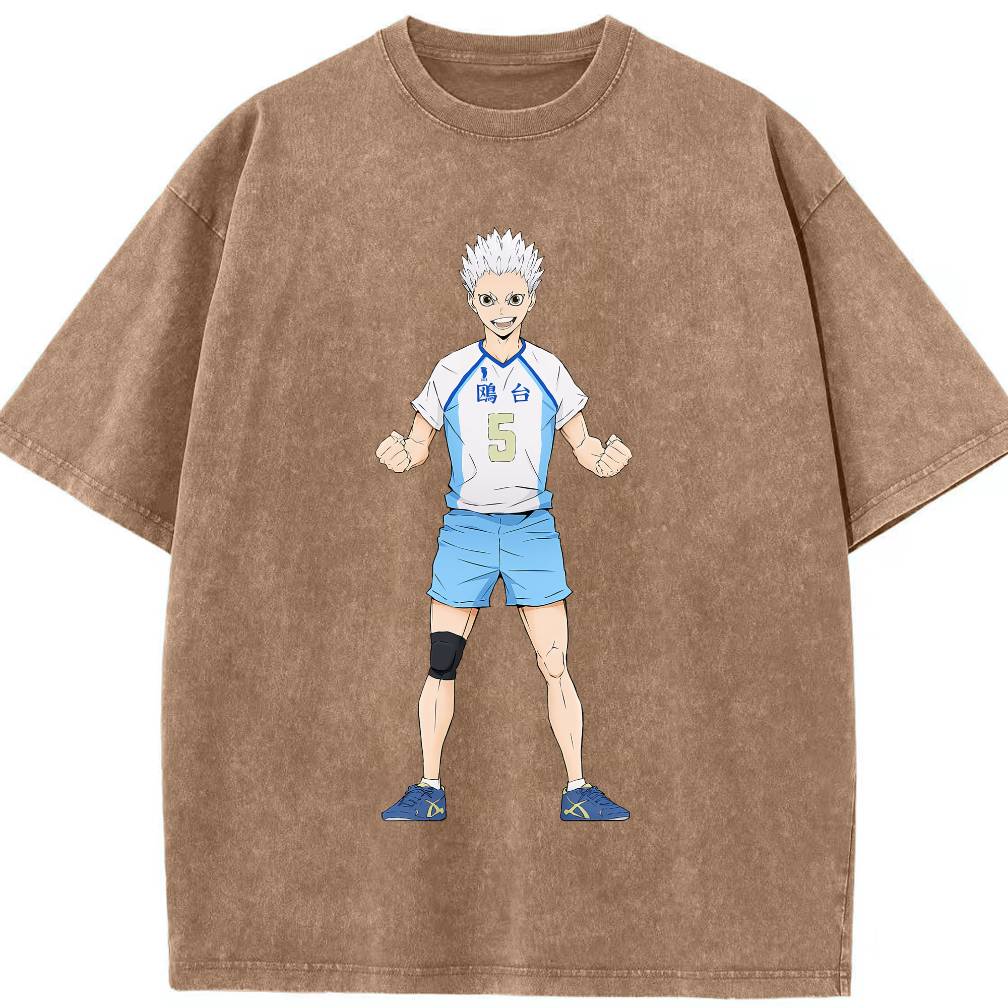 （画像用） ハイキュー!! Haikyu!! 綿100% ヴィンテージ風 半袖Tシャツ（フロントプリント）