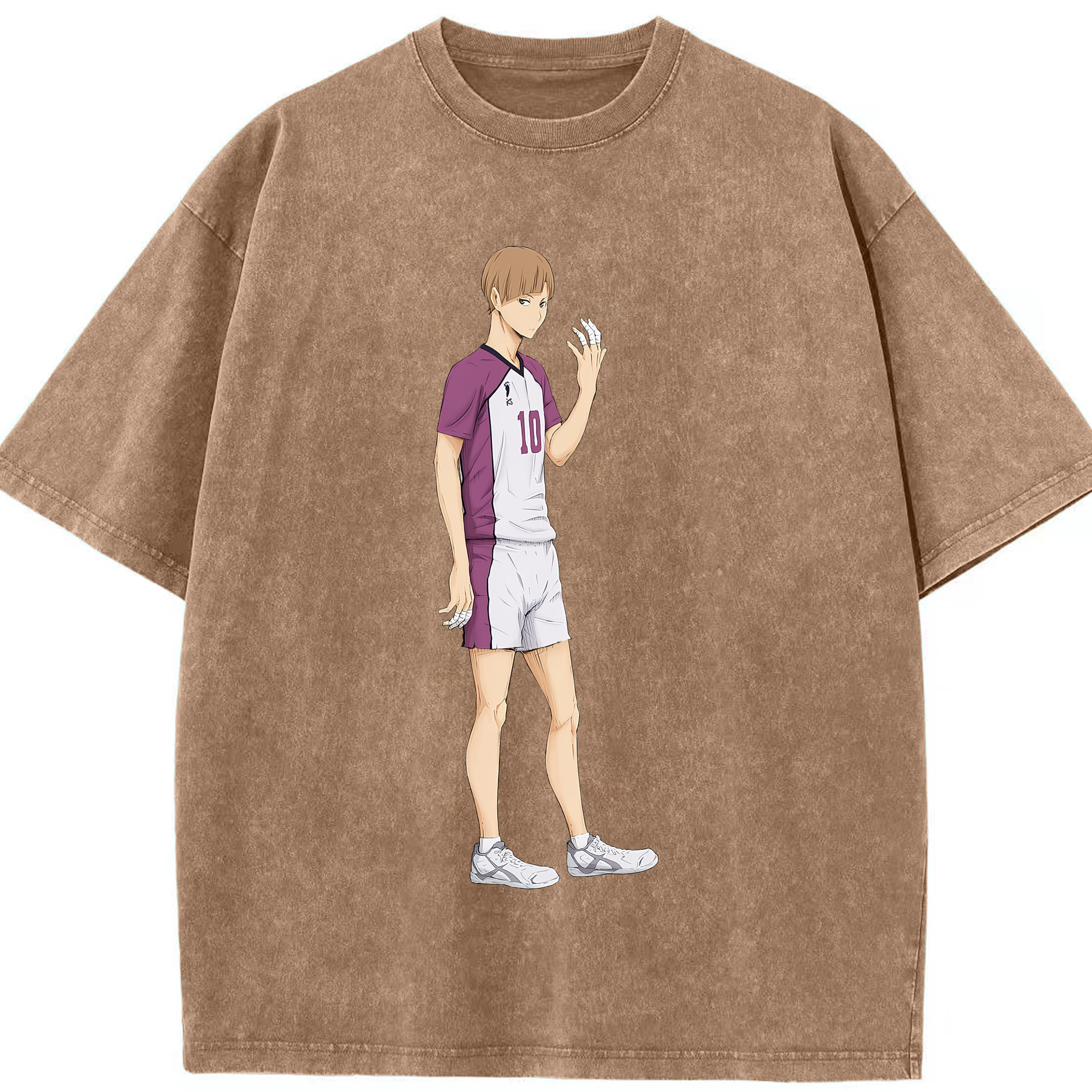 （画像用） ハイキュー!! Haikyu!! 綿100% ヴィンテージ風 半袖Tシャツ（フロントプリント）