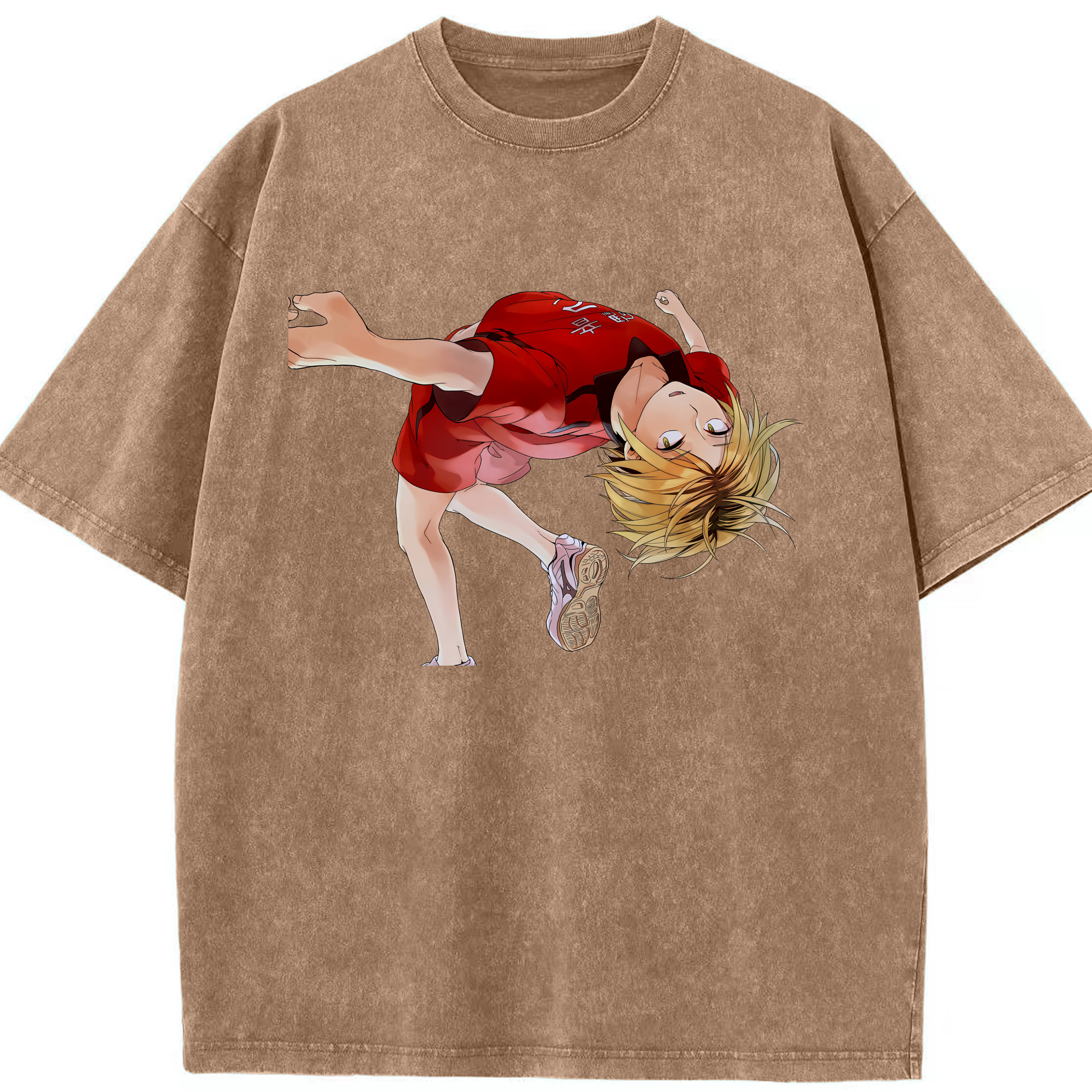 （画像用） ハイキュー!! Haikyu!! 綿100% ヴィンテージ風 半袖Tシャツ（フロントプリント）
