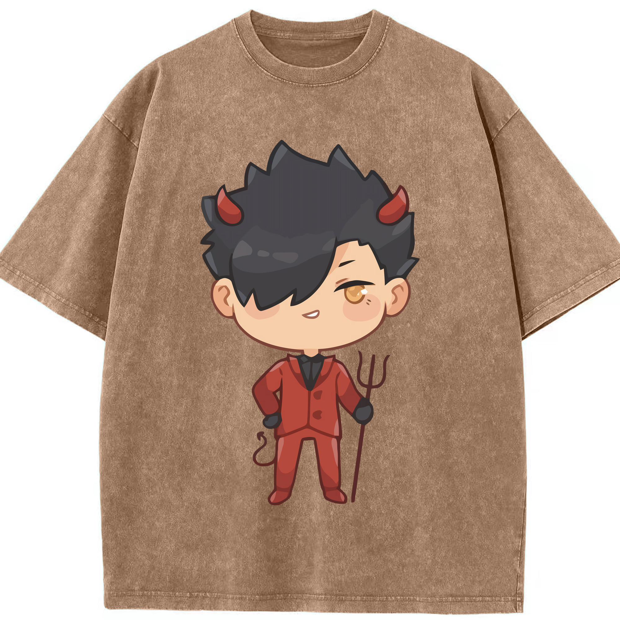 （画像用） ハイキュー!! Haikyu!! 綿100% ヴィンテージ風 半袖Tシャツ（フロントプリント）