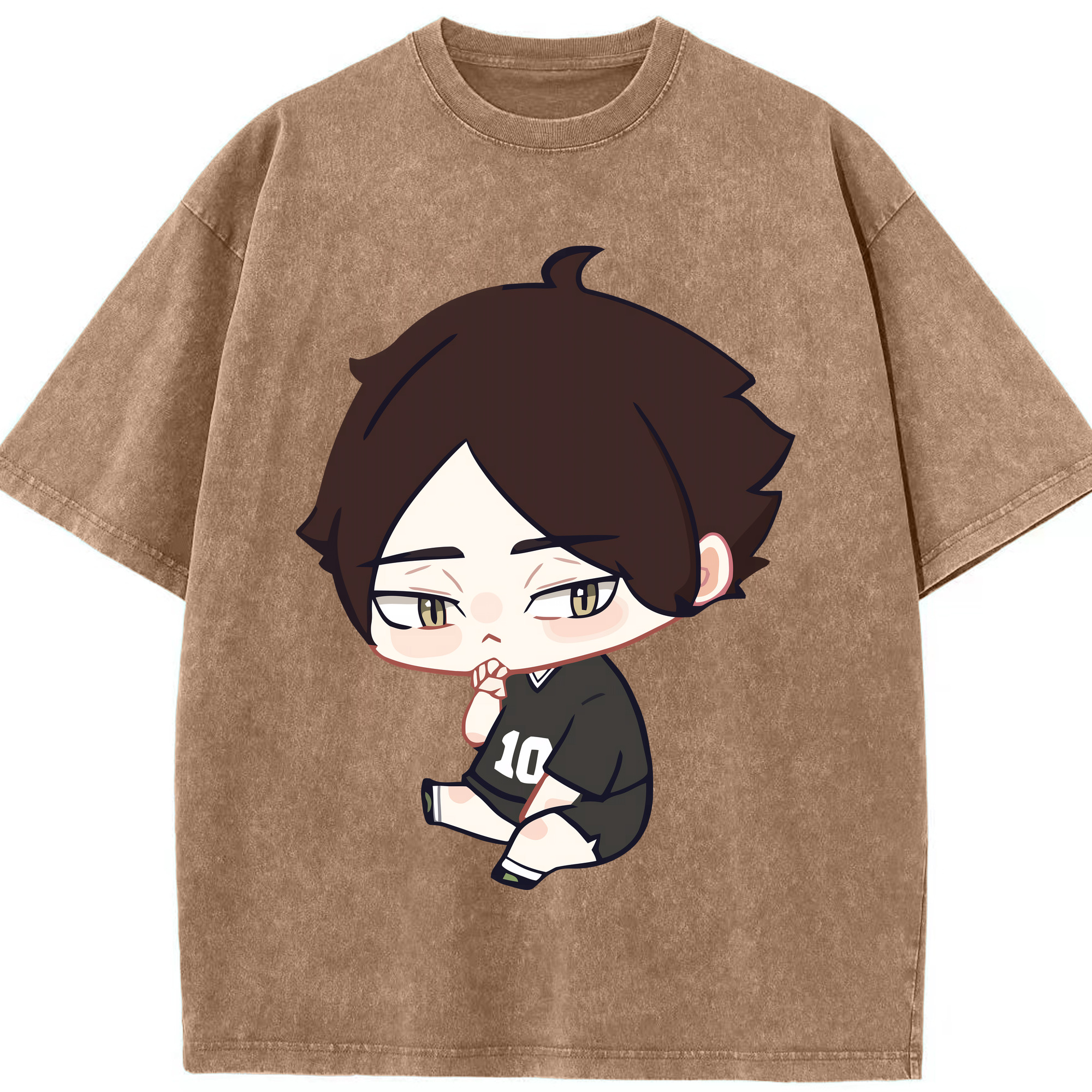 （画像用） ハイキュー!! Haikyu!! 綿100% ヴィンテージ風 半袖Tシャツ（フロントプリント）