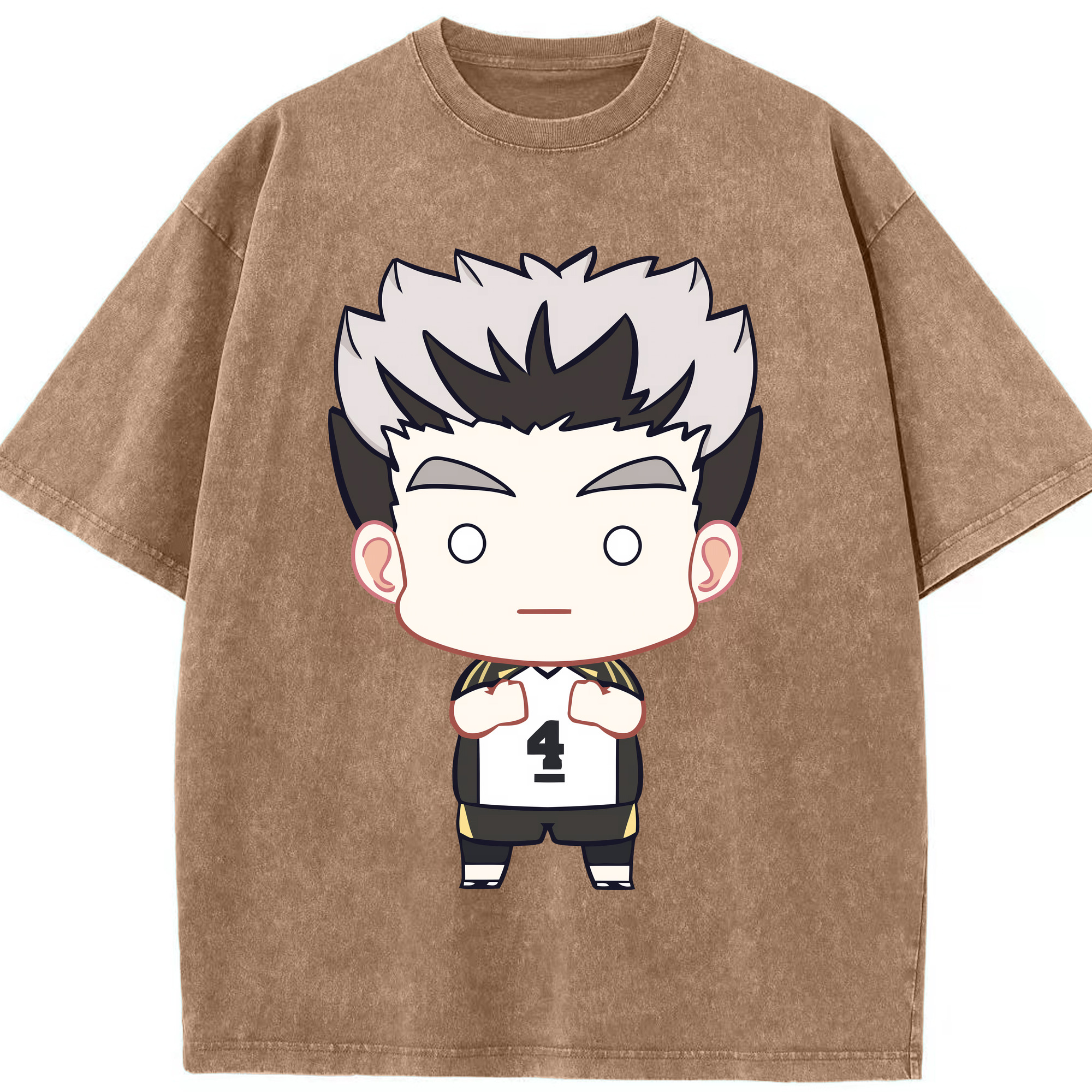 （画像用） ハイキュー!! Haikyu!! 綿100% ヴィンテージ風 半袖Tシャツ（フロントプリント）