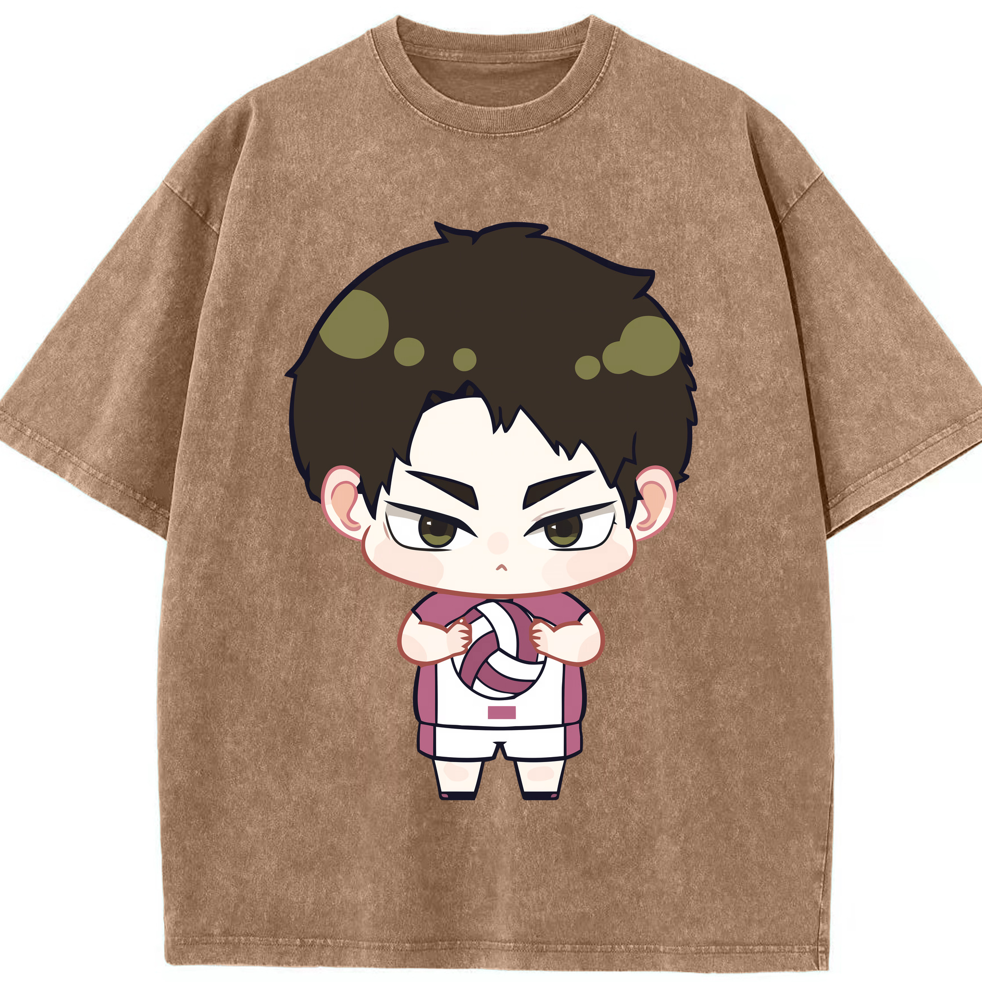 （画像用） ハイキュー!! Haikyu!! 綿100% ヴィンテージ風 半袖Tシャツ（フロントプリント）