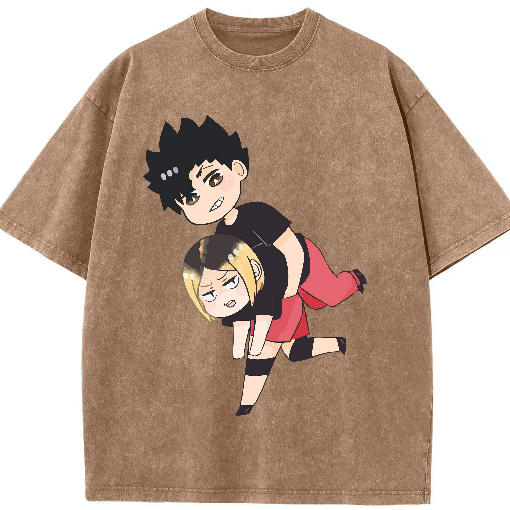 （画像用） ハイキュー!! Haikyu!! 綿100% ヴィンテージ風 半袖Tシャツ（フロントプリント）