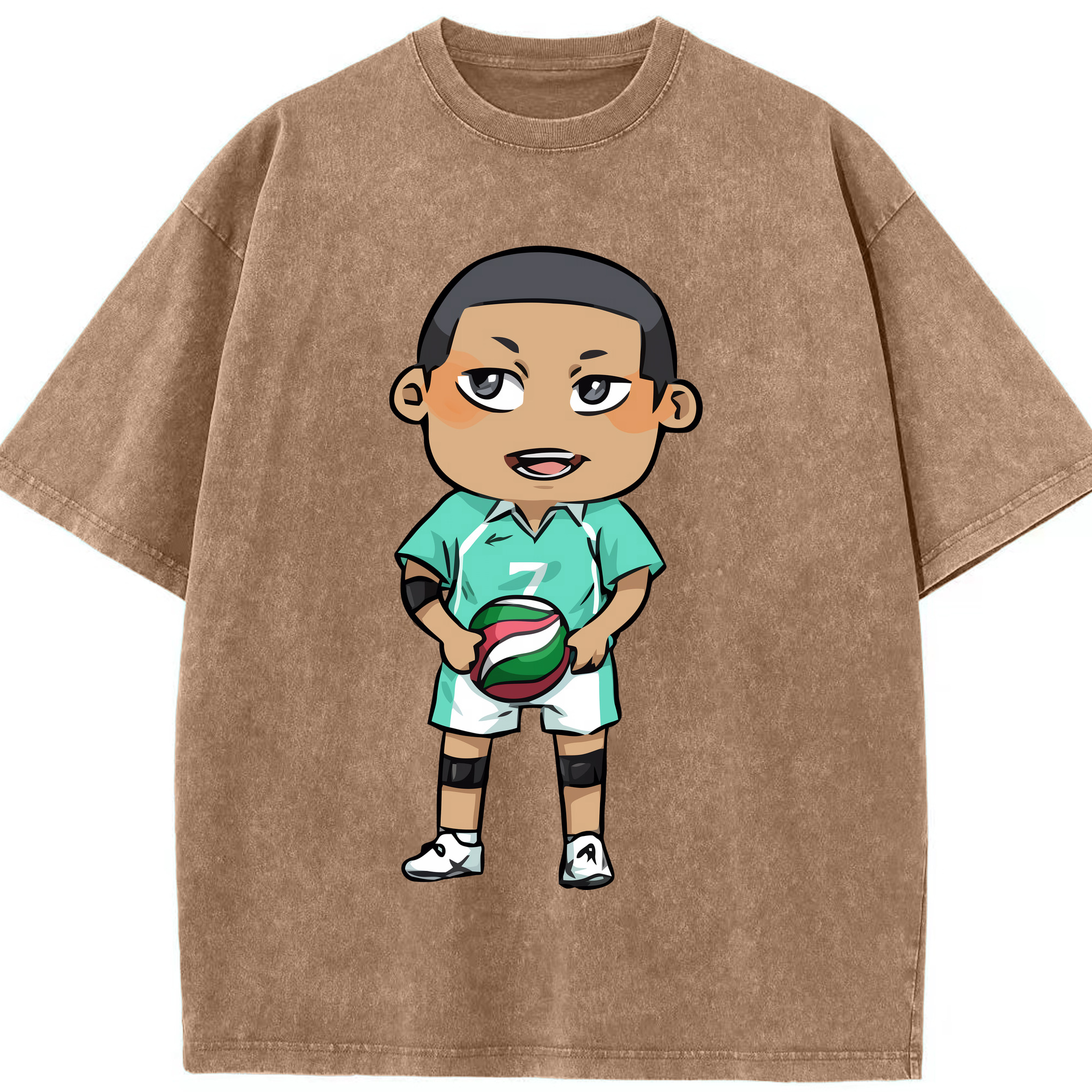 （画像用） ハイキュー!! Haikyu!! 綿100% ヴィンテージ風 半袖Tシャツ（フロントプリント）