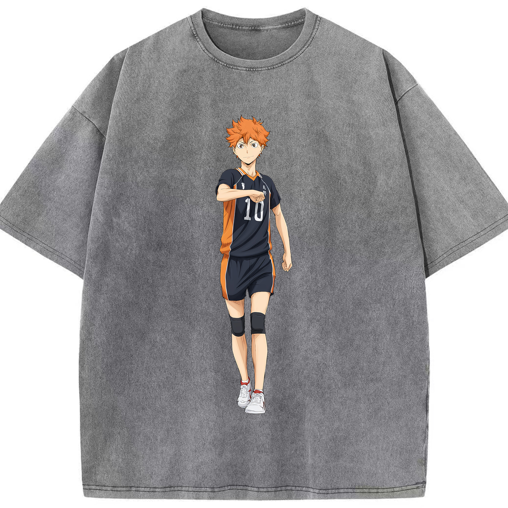 （画像用） ハイキュー!! Haikyu!! 綿100% ヴィンテージ風 半袖Tシャツ（フロントプリント）