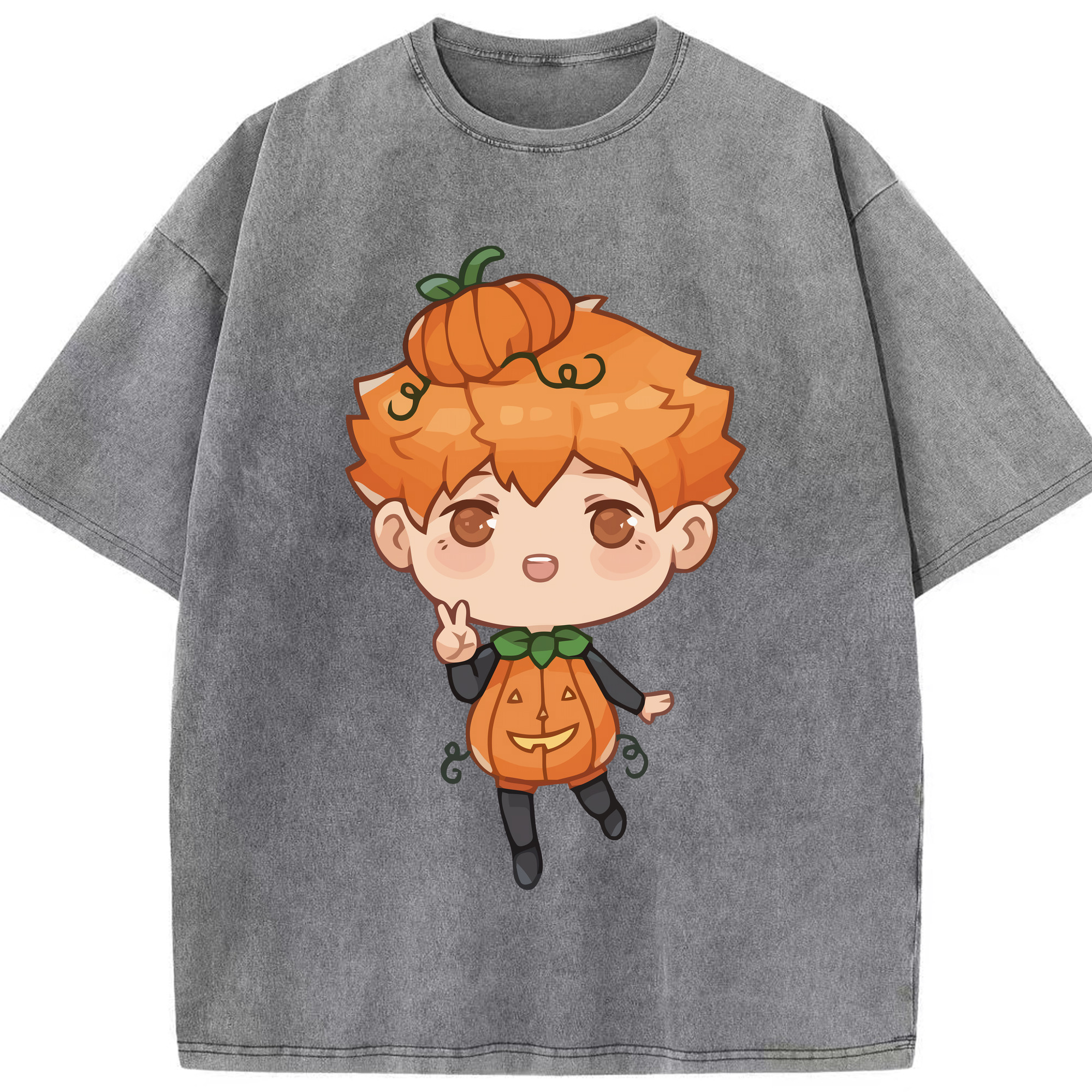 （画像用） ハイキュー!! Haikyu!! 綿100% ヴィンテージ風 半袖Tシャツ（フロントプリント）