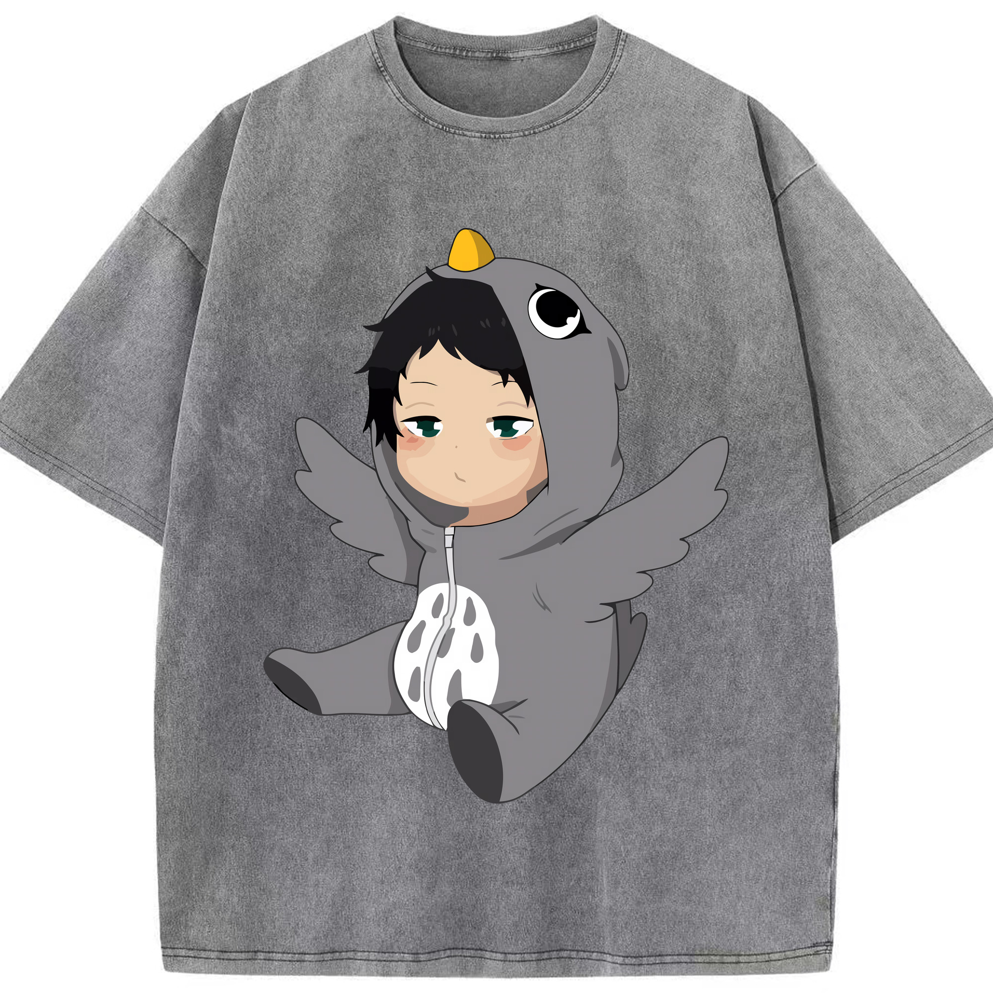 （画像用） ハイキュー!! Haikyu!! 綿100% ヴィンテージ風 半袖Tシャツ（フロントプリント）