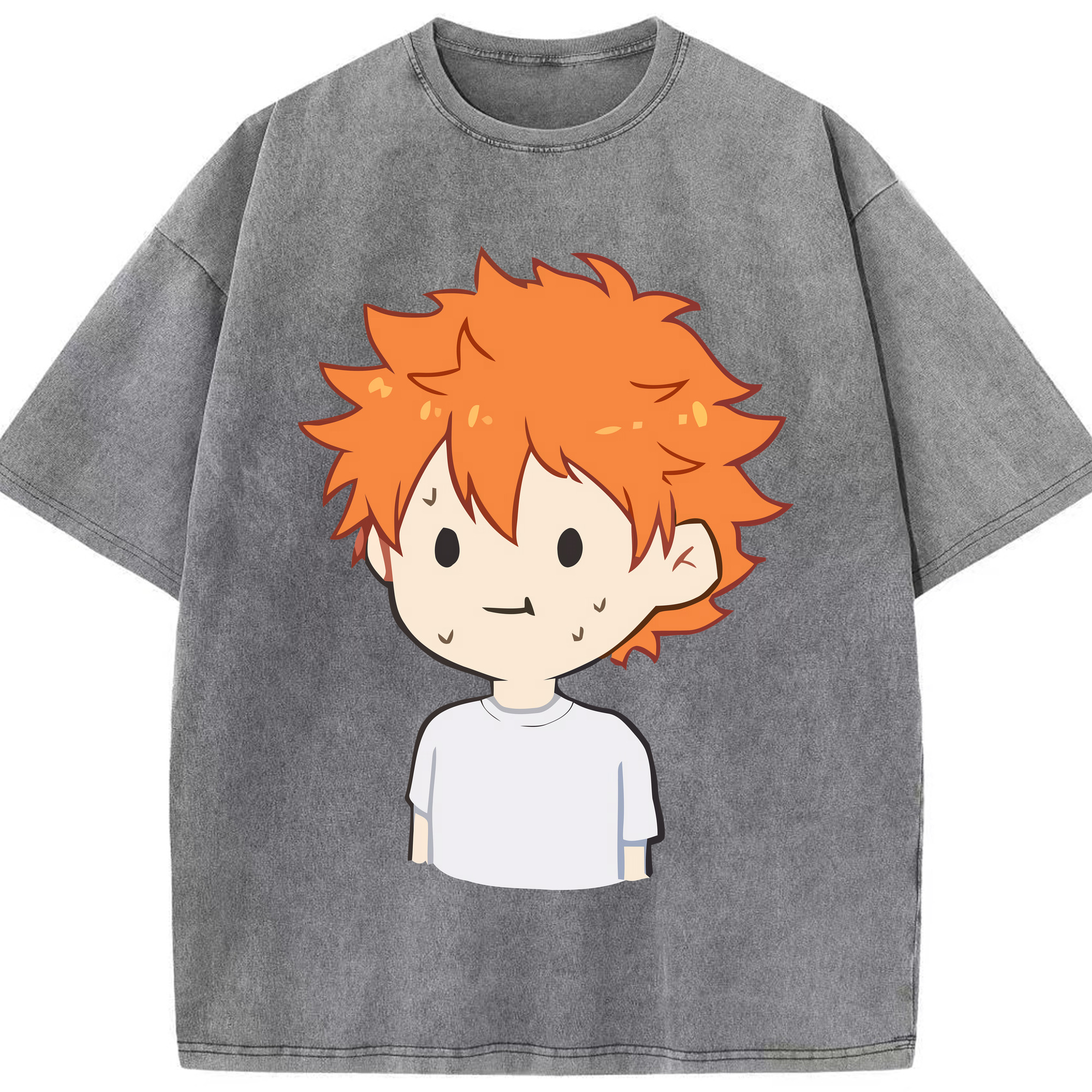 （画像用） ハイキュー!! Haikyu!! 綿100% ヴィンテージ風 半袖Tシャツ（フロントプリント）