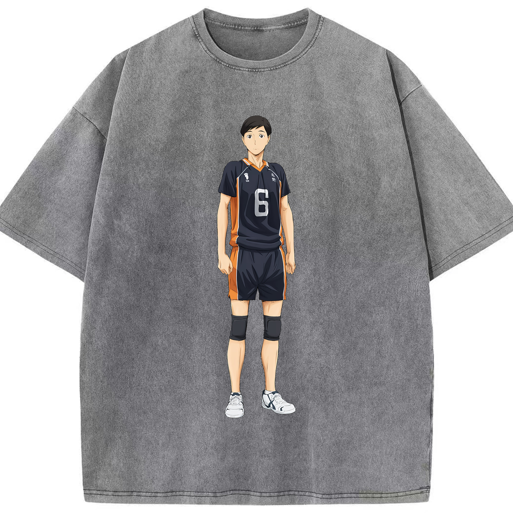 （画像用） ハイキュー!! Haikyu!! 綿100% ヴィンテージ風 半袖Tシャツ（フロントプリント）