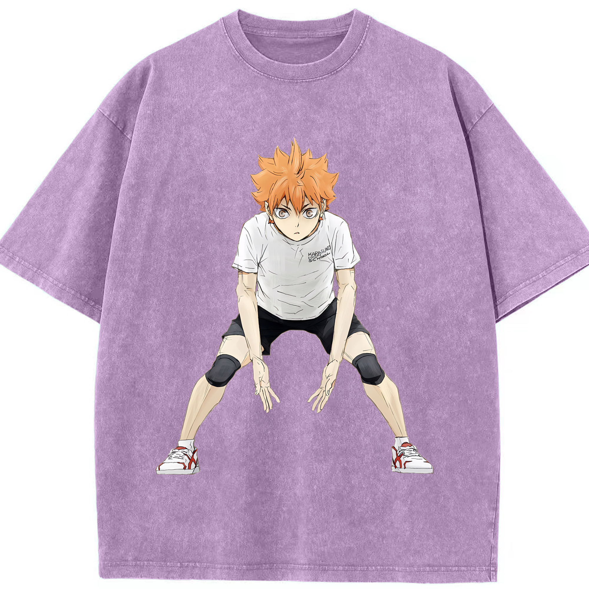 （画像用） ハイキュー!! Haikyu!! 綿100% ヴィンテージ風 半袖Tシャツ（フロントプリント）