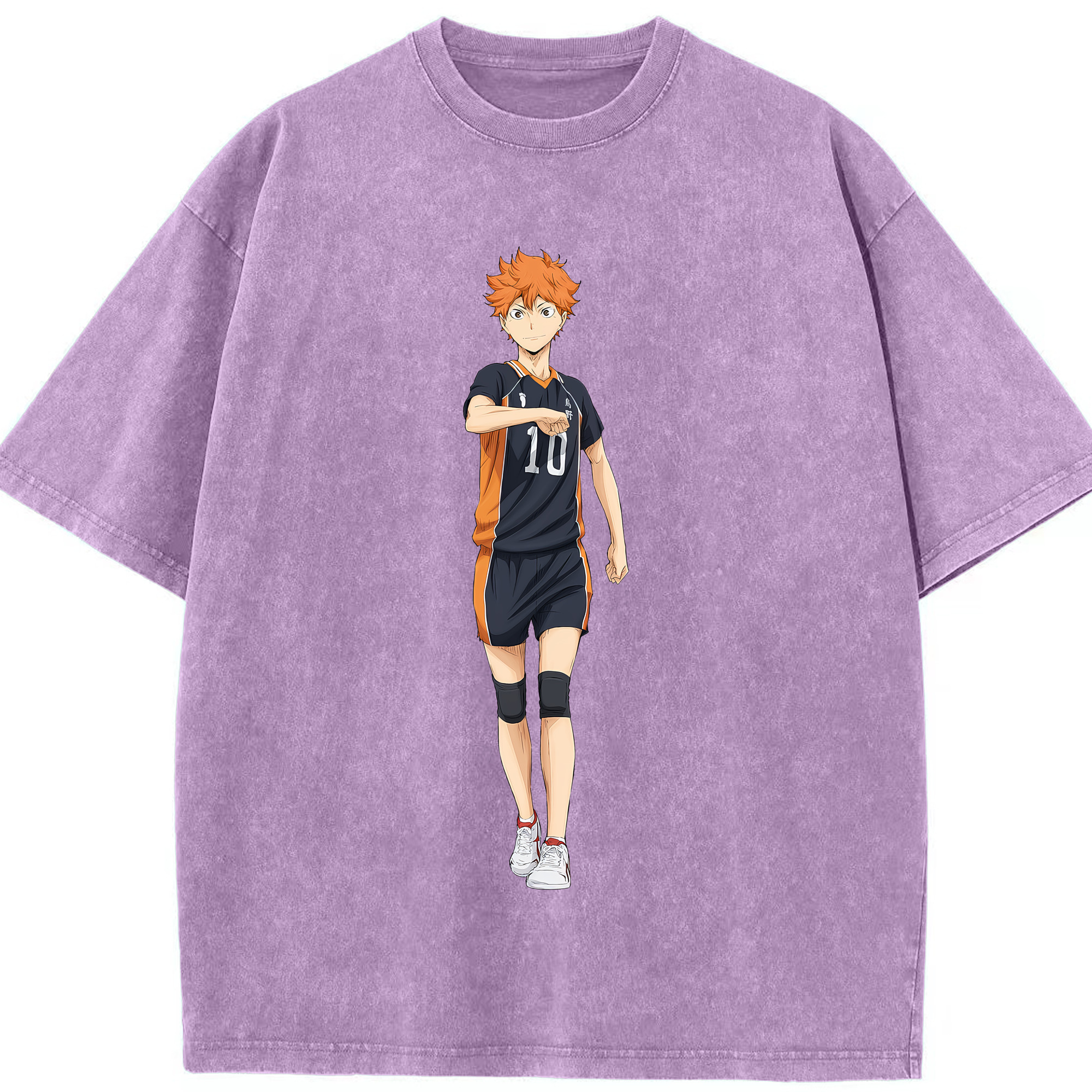 （画像用） ハイキュー!! Haikyu!! 綿100% ヴィンテージ風 半袖Tシャツ（フロントプリント）