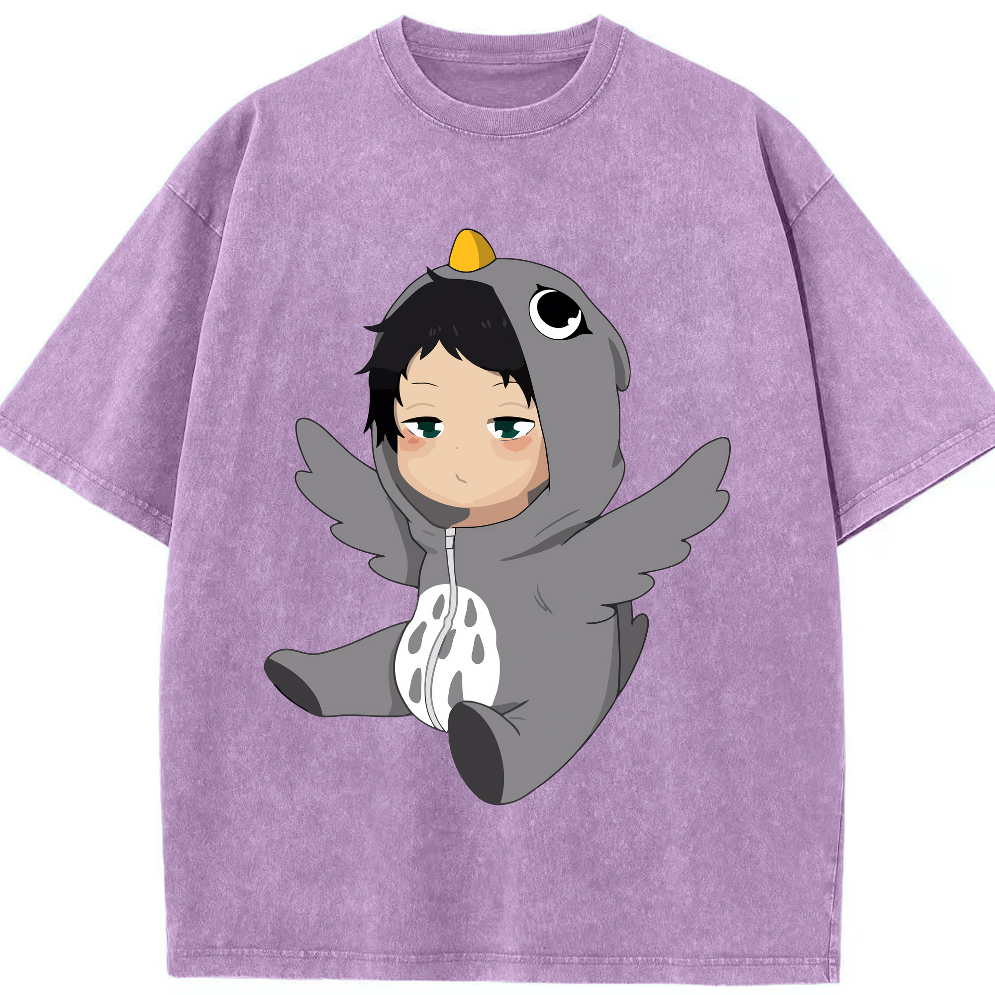 （画像用） ハイキュー!! Haikyu!! 綿100% ヴィンテージ風 半袖Tシャツ（フロントプリント）