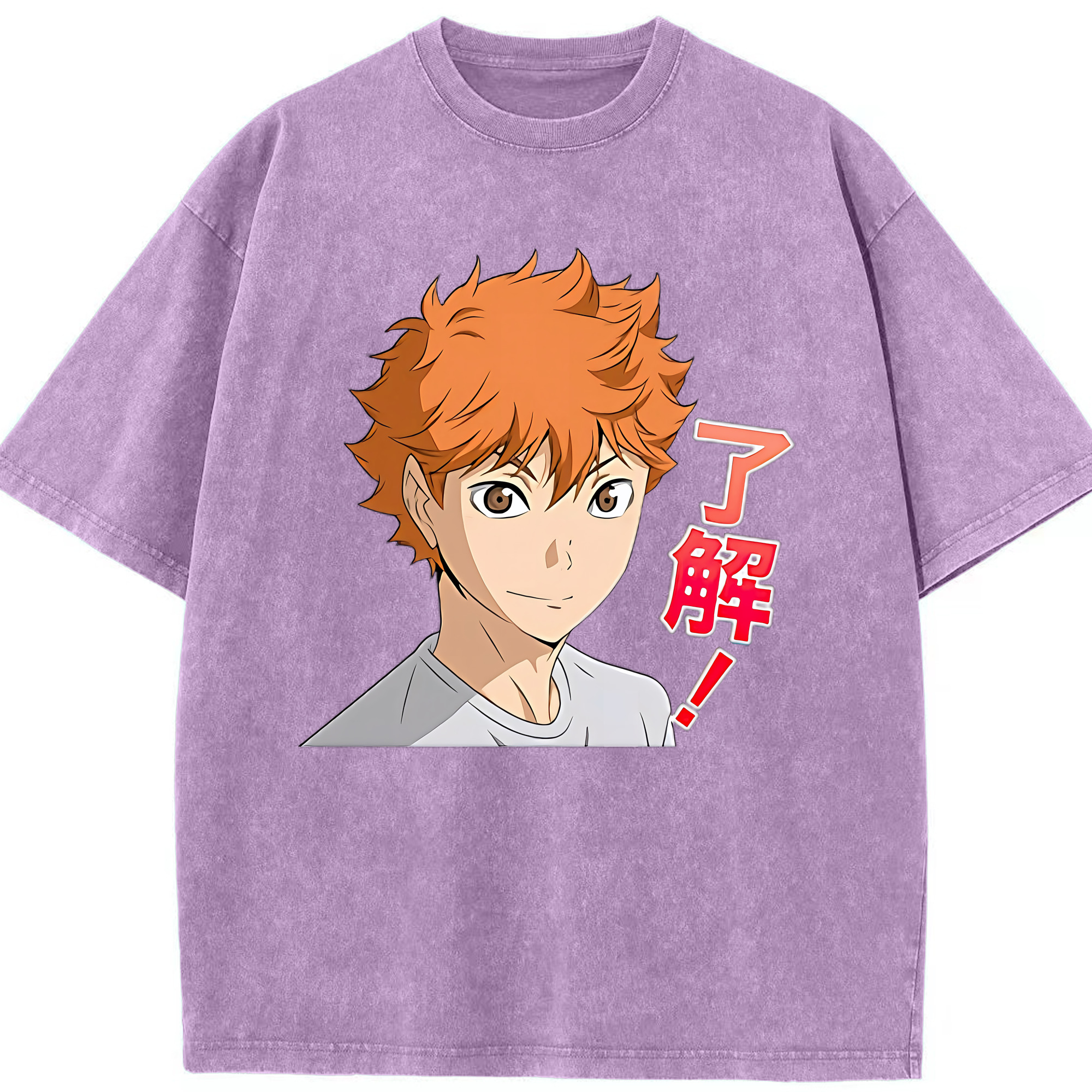 （画像用） ハイキュー!! Haikyu!! 綿100% ヴィンテージ風 半袖Tシャツ（フロントプリント）