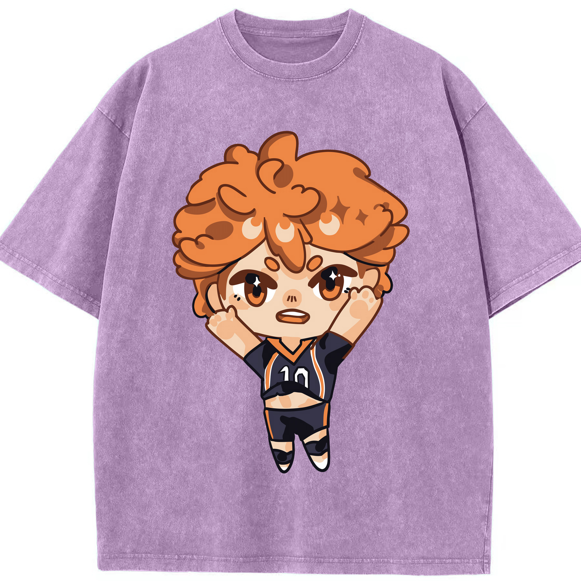 （画像用） ハイキュー!! Haikyu!! 綿100% ヴィンテージ風 半袖Tシャツ（フロントプリント）