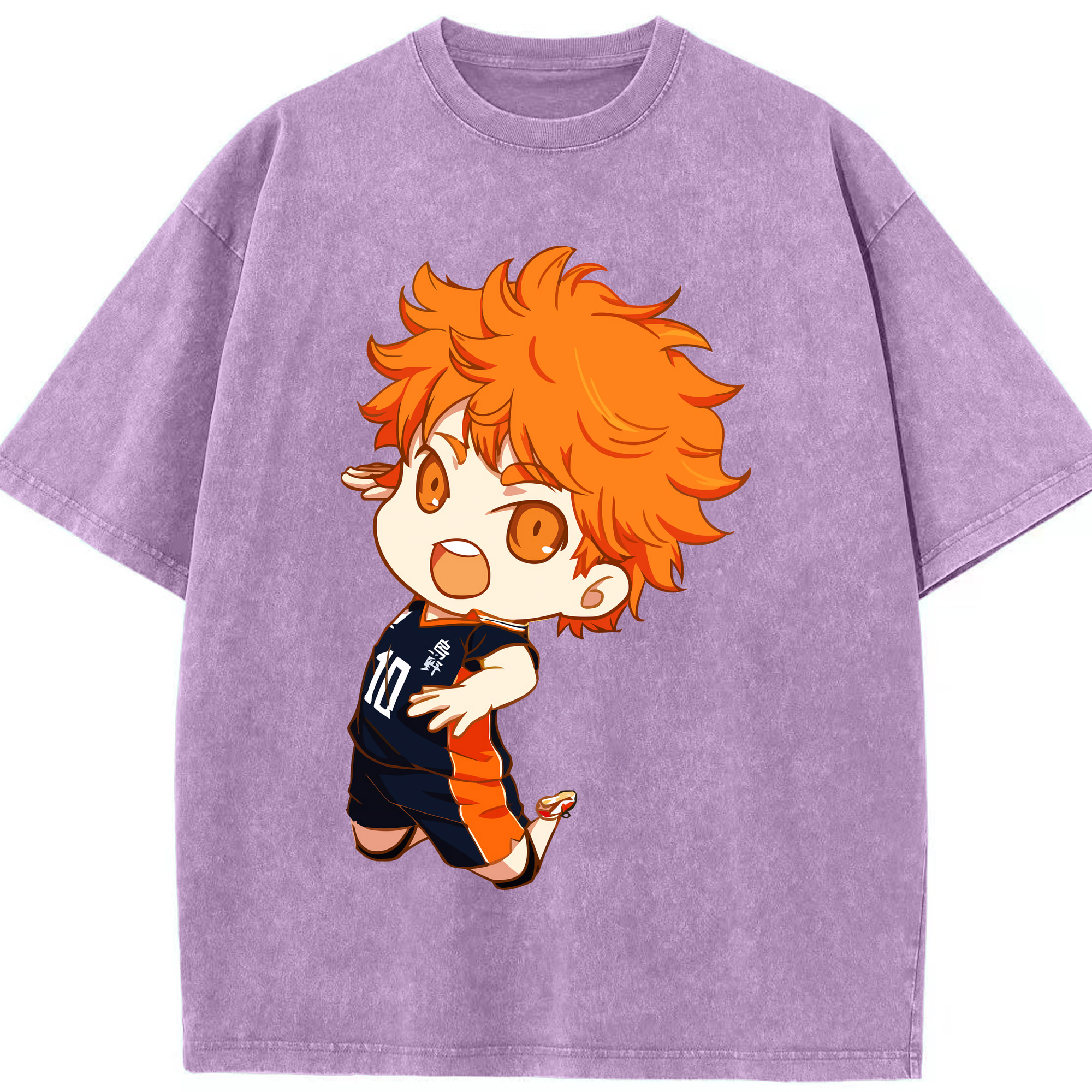 （画像用） ハイキュー!! Haikyu!! 綿100% ヴィンテージ風 半袖Tシャツ（フロントプリント）