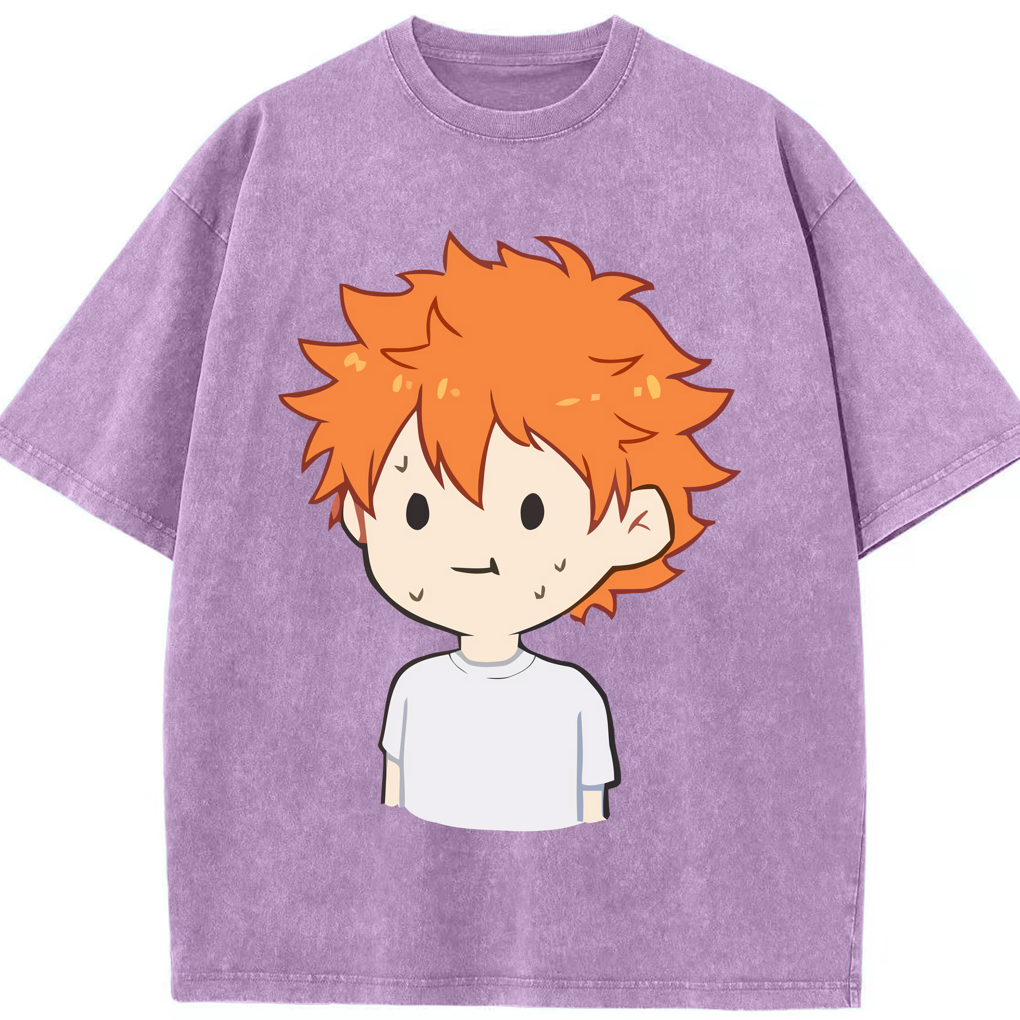 （画像用） ハイキュー!! Haikyu!! 綿100% ヴィンテージ風 半袖Tシャツ（フロントプリント）