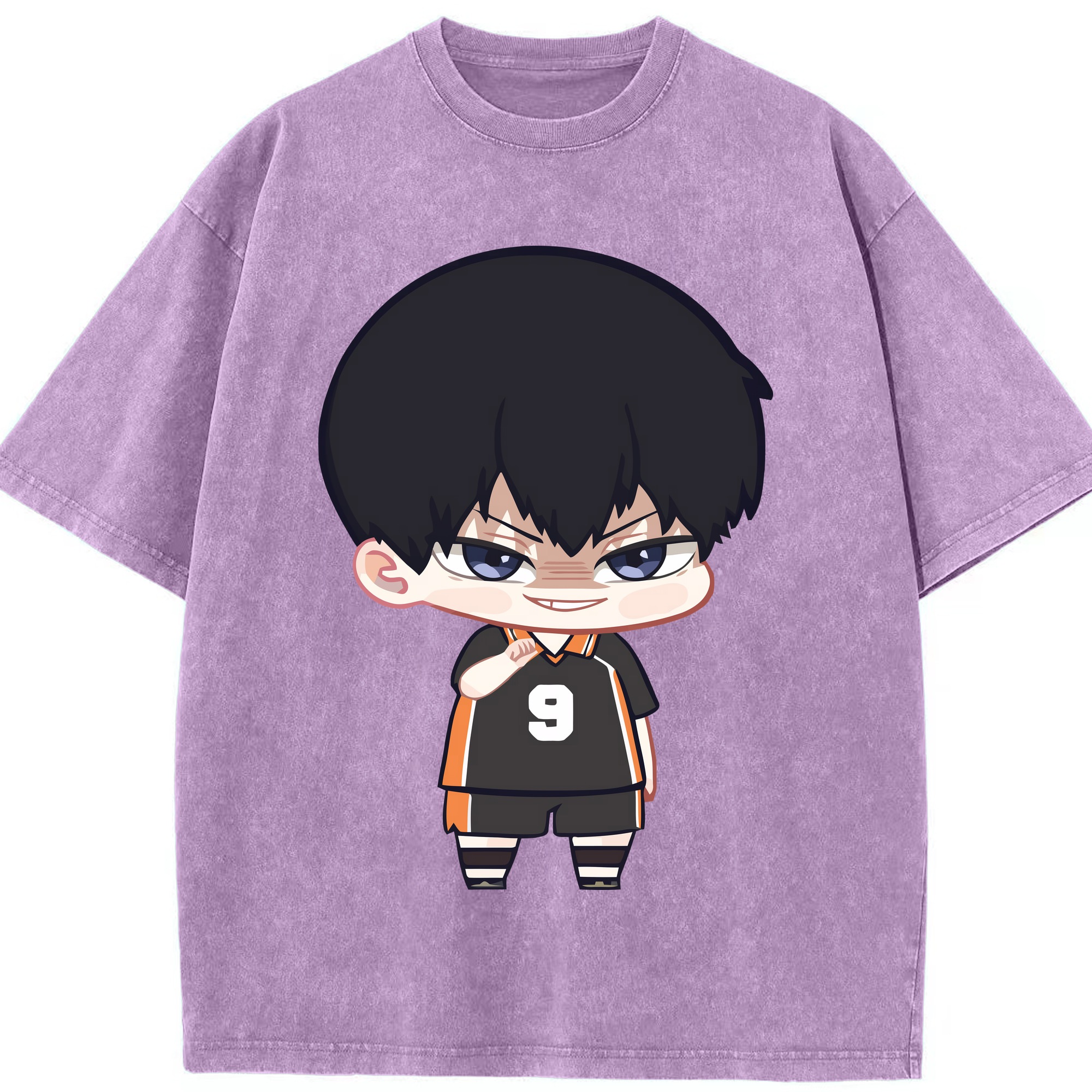 （画像用） ハイキュー!! Haikyu!! 綿100% ヴィンテージ風 半袖Tシャツ（フロントプリント）