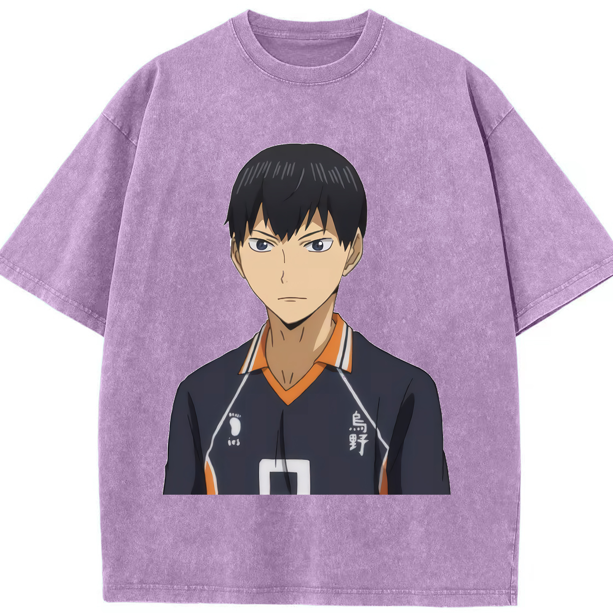 （画像用） ハイキュー!! Haikyu!! 綿100% ヴィンテージ風 半袖Tシャツ（フロントプリント）