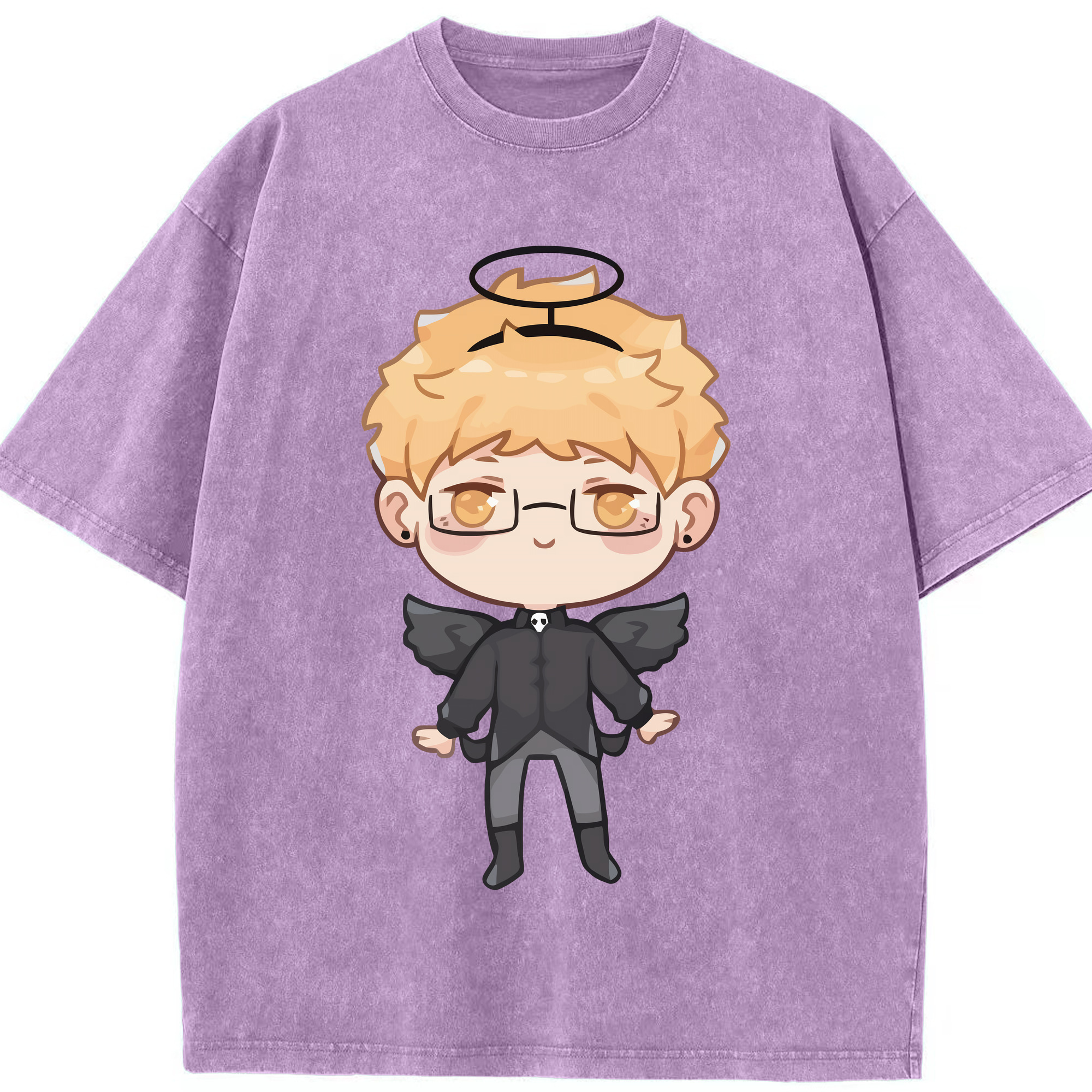 （画像用） ハイキュー!! Haikyu!! 綿100% ヴィンテージ風 半袖Tシャツ（フロントプリント）