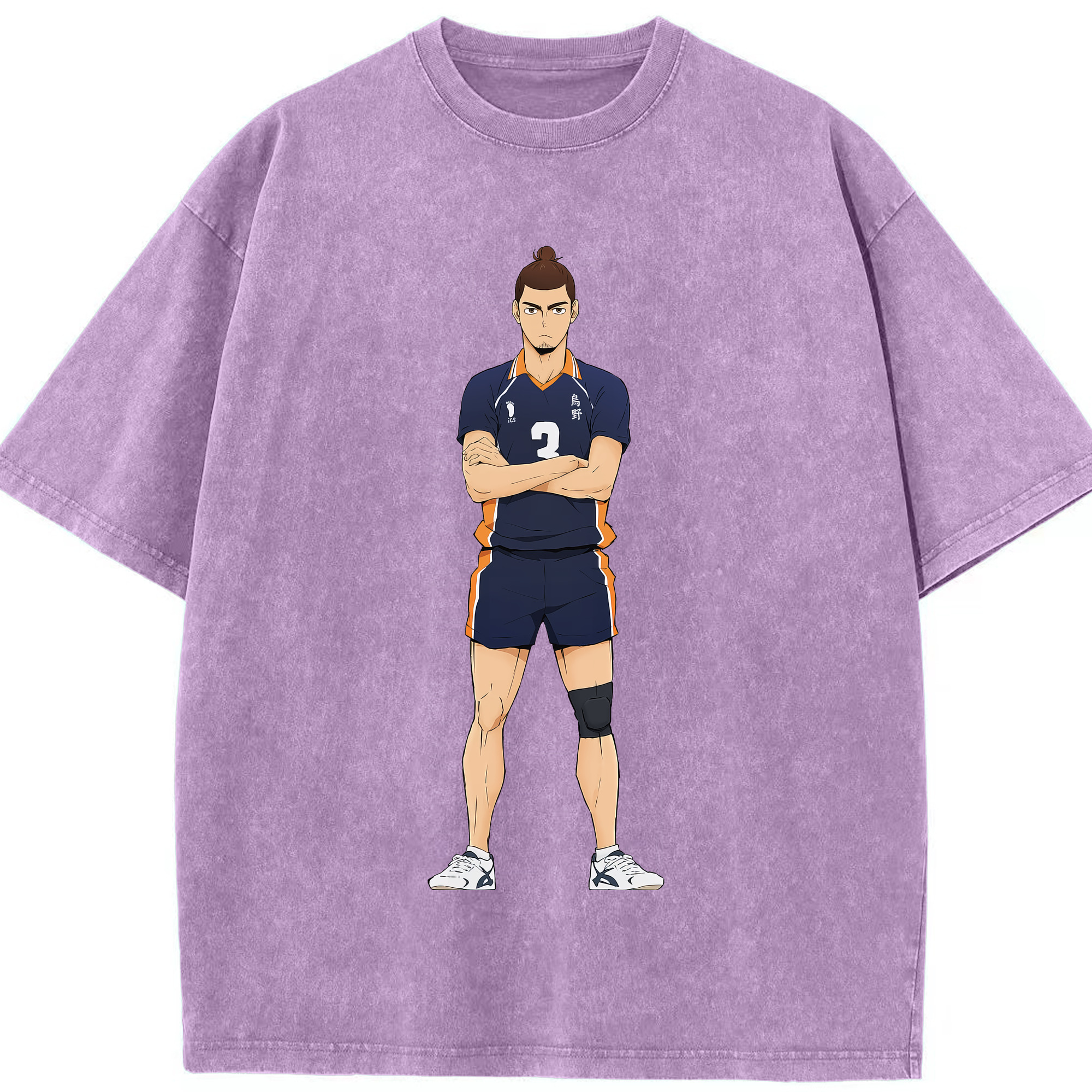 （画像用） ハイキュー!! Haikyu!! 綿100% ヴィンテージ風 半袖Tシャツ（フロントプリント）