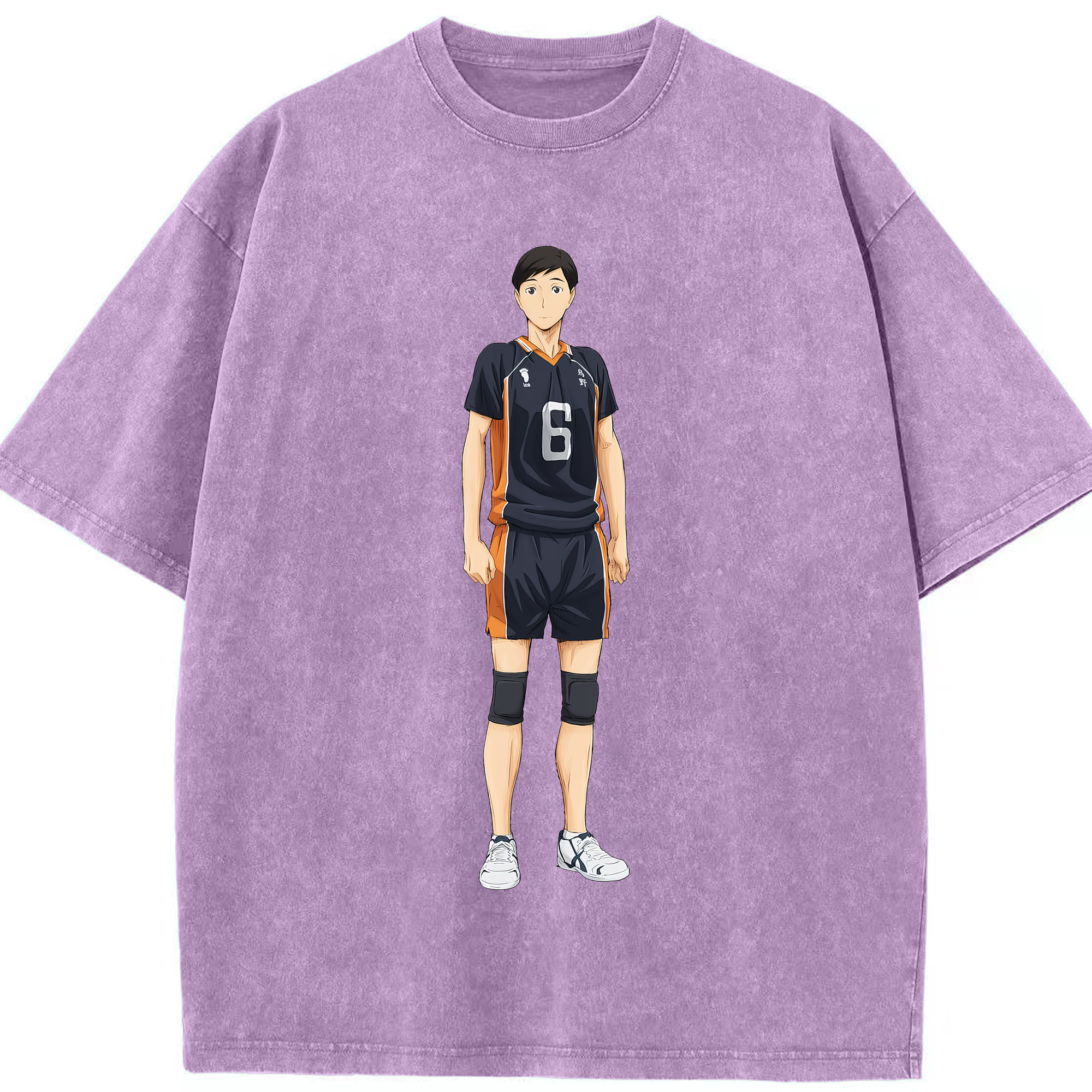 （画像用） ハイキュー!! Haikyu!! 綿100% ヴィンテージ風 半袖Tシャツ（フロントプリント）