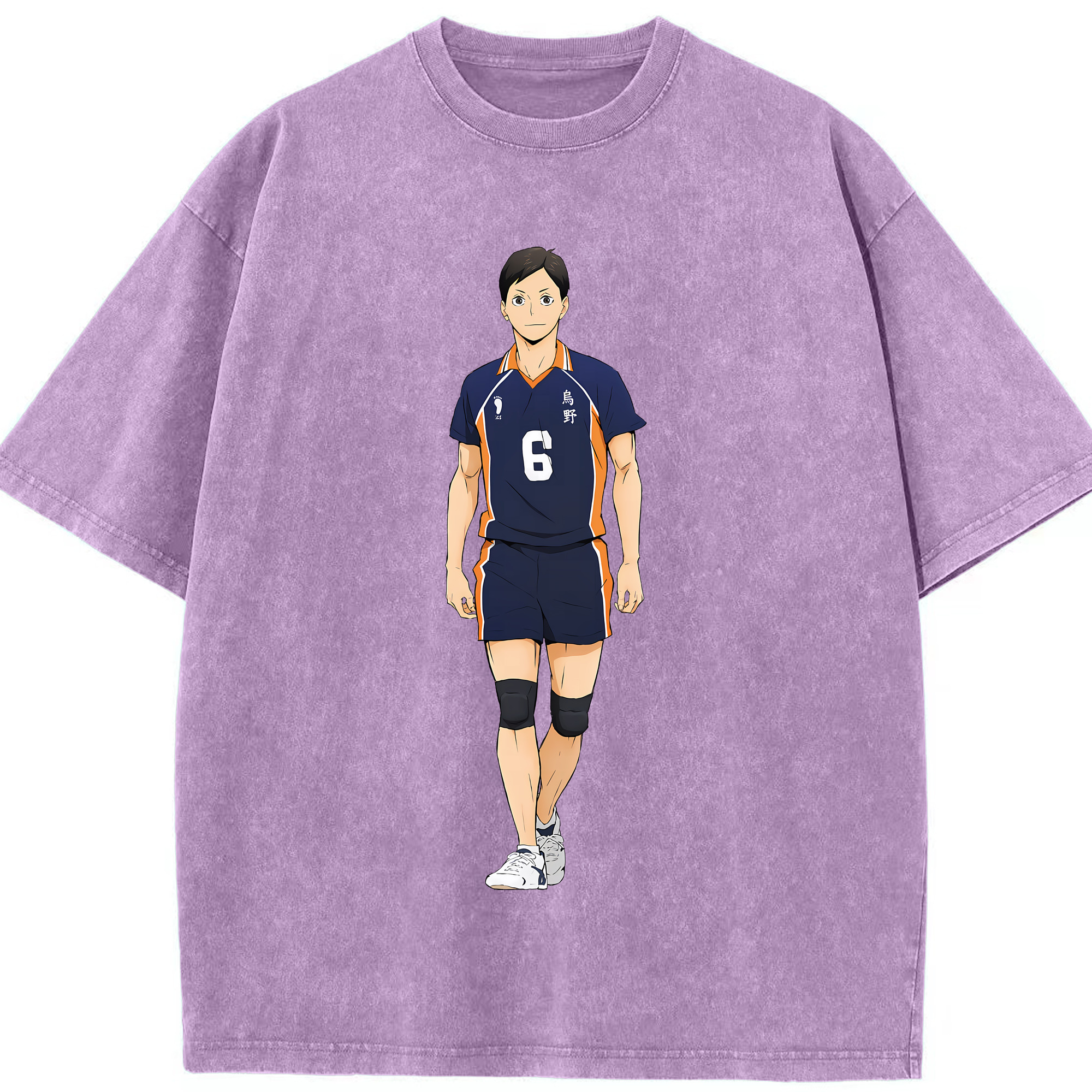 （画像用） ハイキュー!! Haikyu!! 綿100% ヴィンテージ風 半袖Tシャツ（フロントプリント）