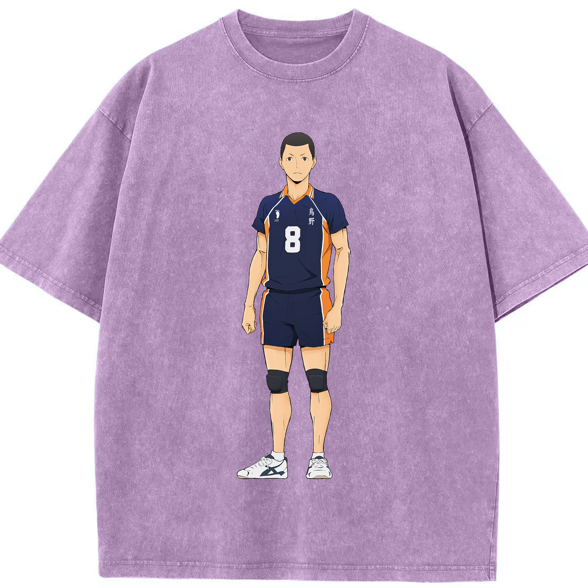 （画像用） ハイキュー!! Haikyu!! 綿100% ヴィンテージ風 半袖Tシャツ（フロントプリント）