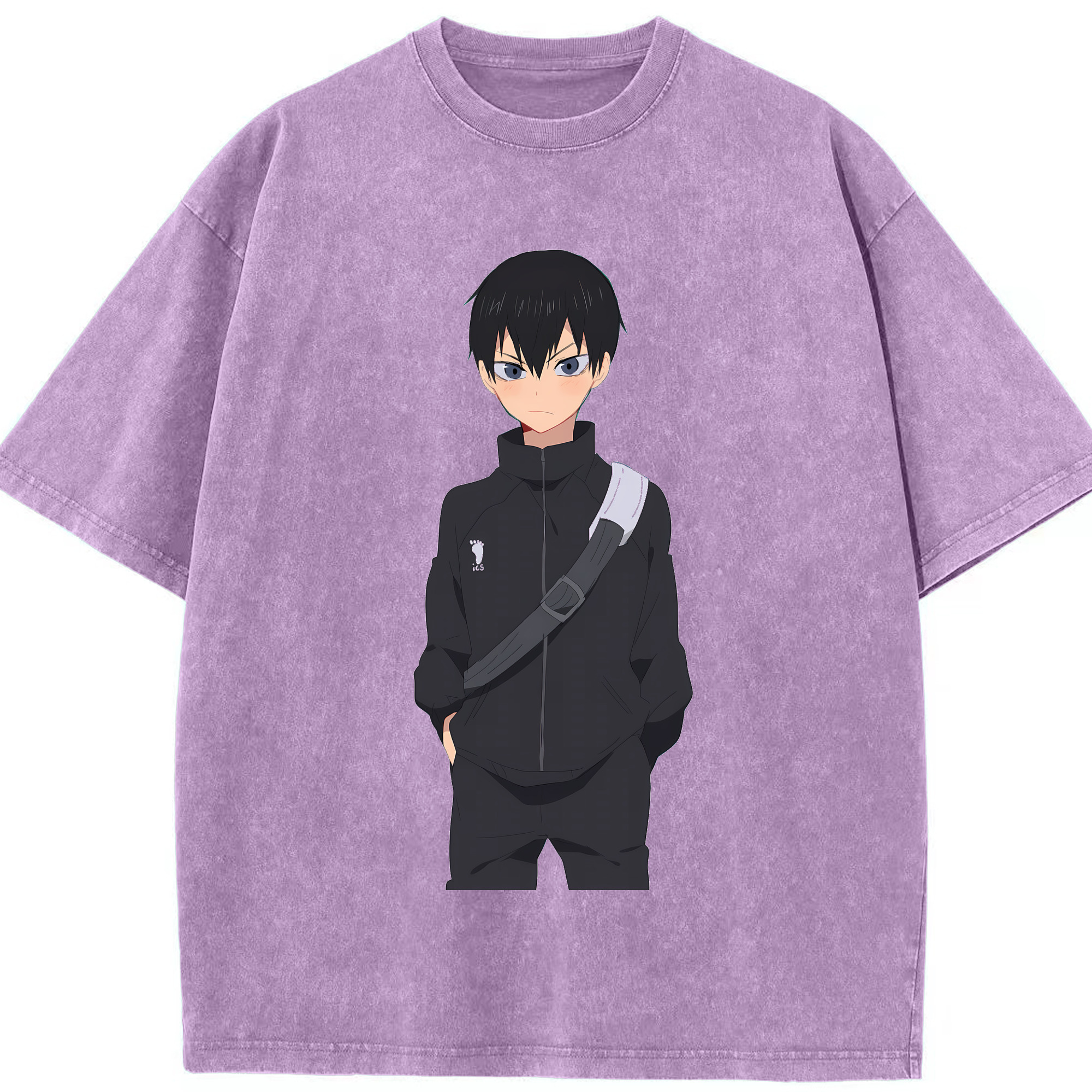 （画像用） ハイキュー!! Haikyu!! 綿100% ヴィンテージ風 半袖Tシャツ（フロントプリント）
