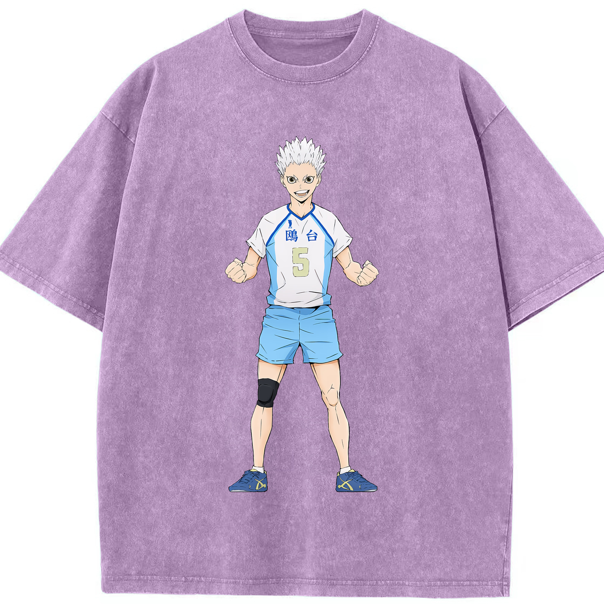 （画像用） ハイキュー!! Haikyu!! 綿100% ヴィンテージ風 半袖Tシャツ（フロントプリント）