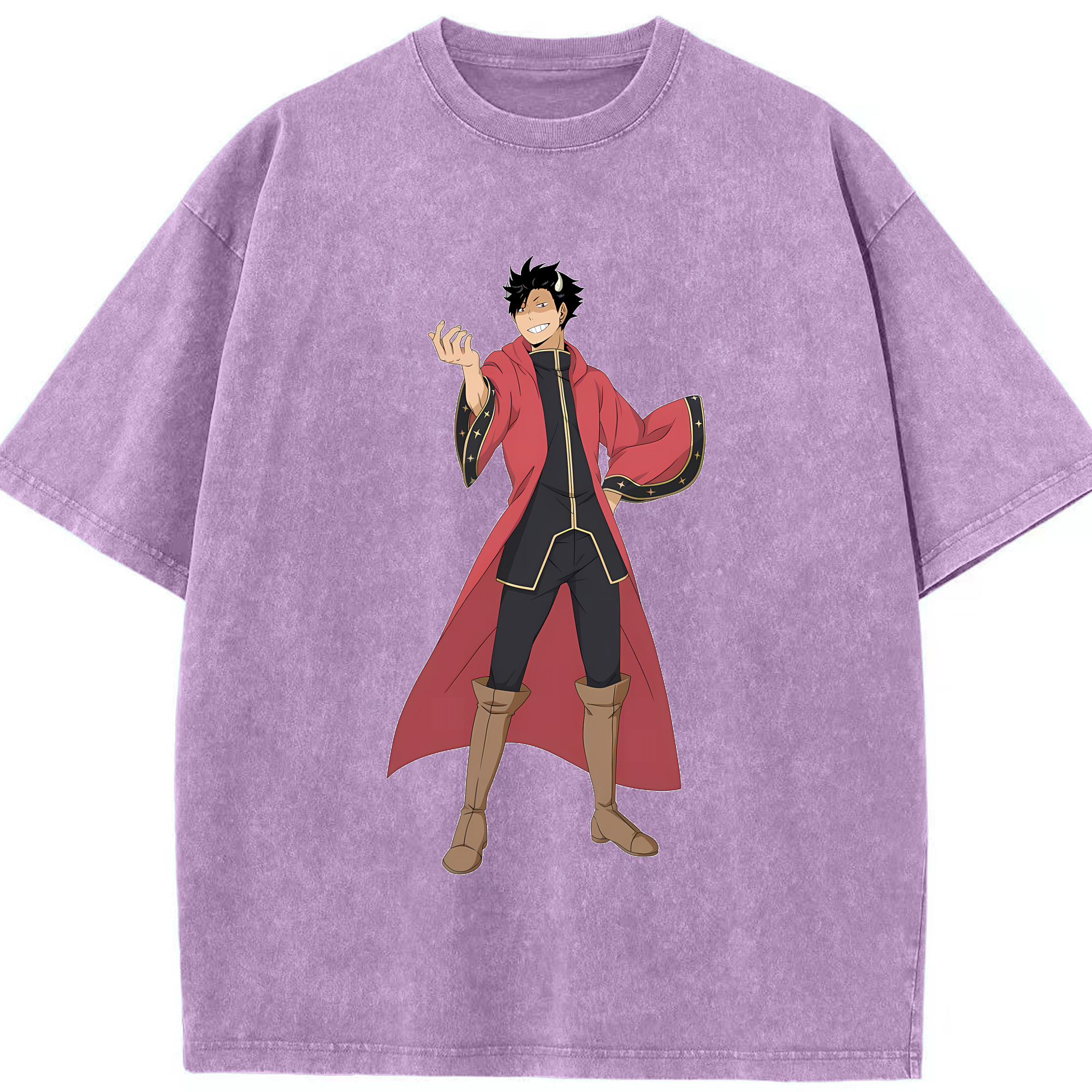 （画像用） ハイキュー!! Haikyu!! 綿100% ヴィンテージ風 半袖Tシャツ（フロントプリント）