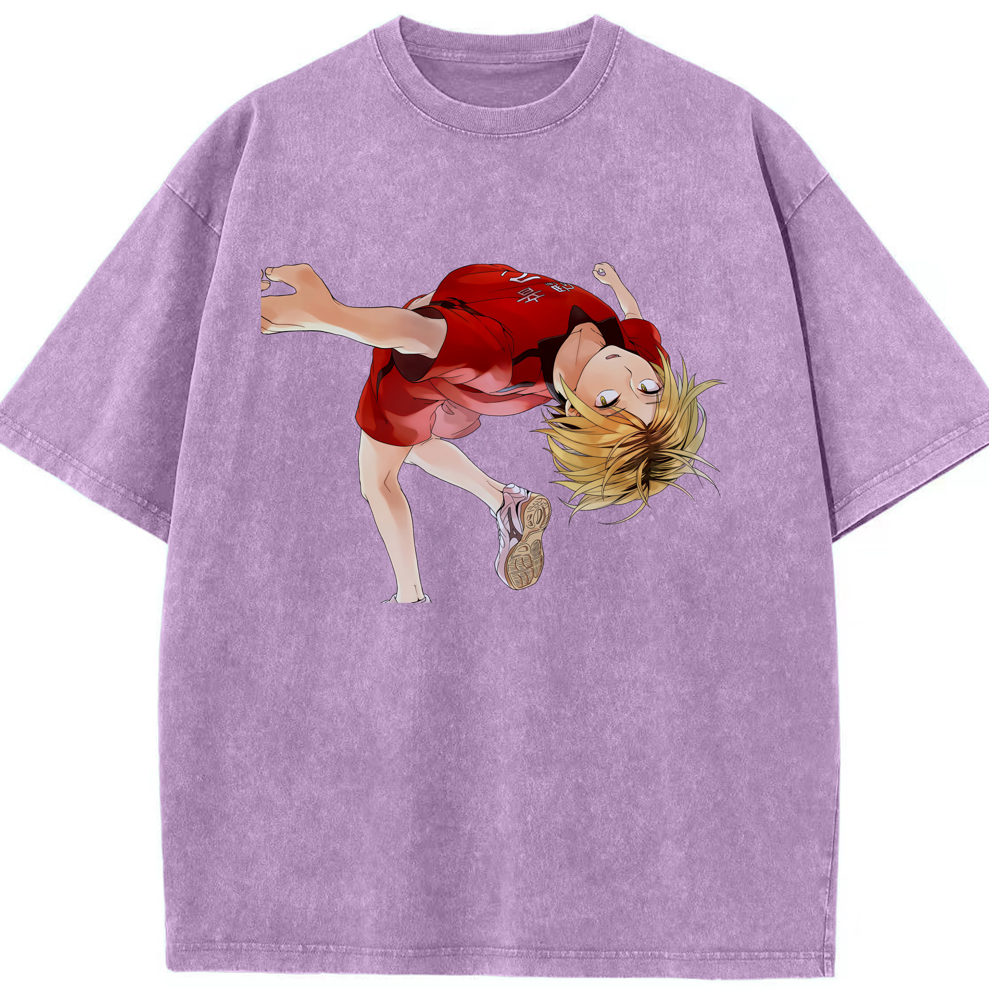 （画像用） ハイキュー!! Haikyu!! 綿100% ヴィンテージ風 半袖Tシャツ（フロントプリント）