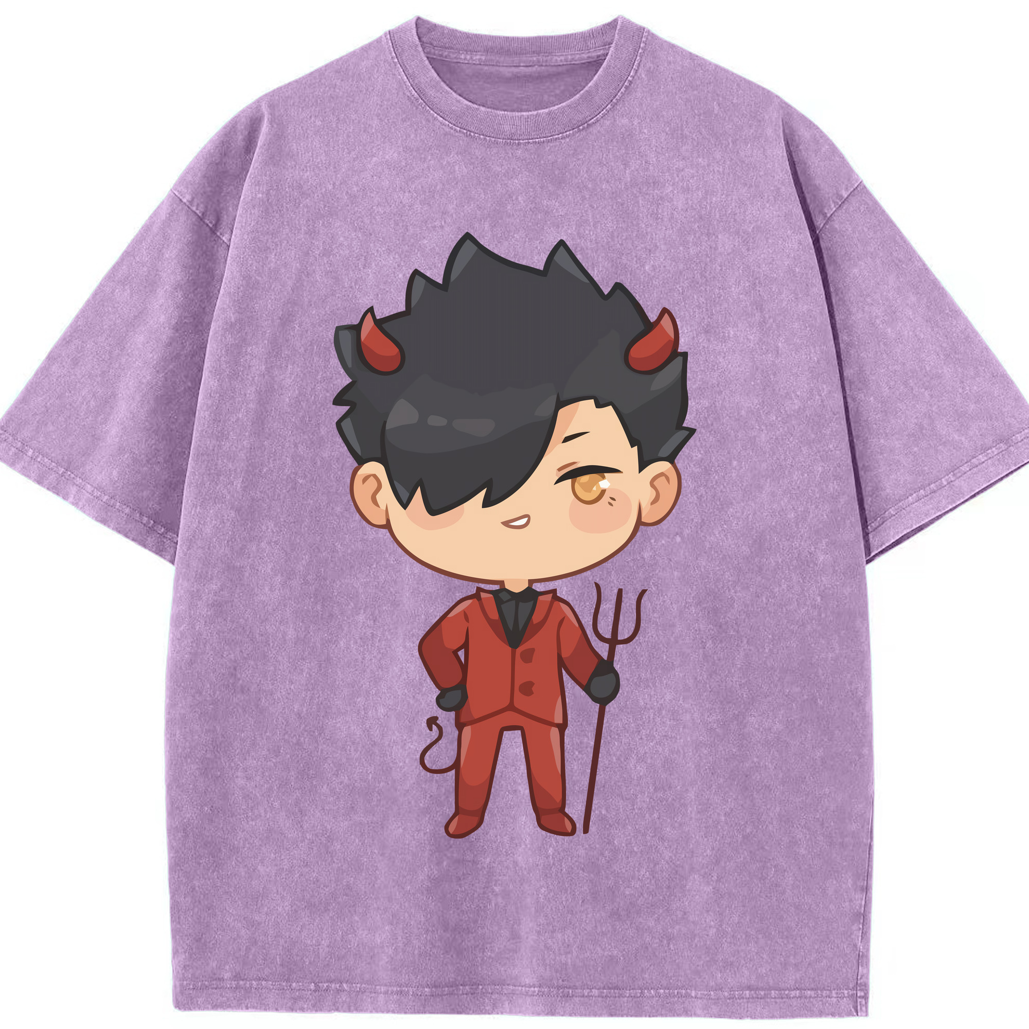（画像用） ハイキュー!! Haikyu!! 綿100% ヴィンテージ風 半袖Tシャツ（フロントプリント）
