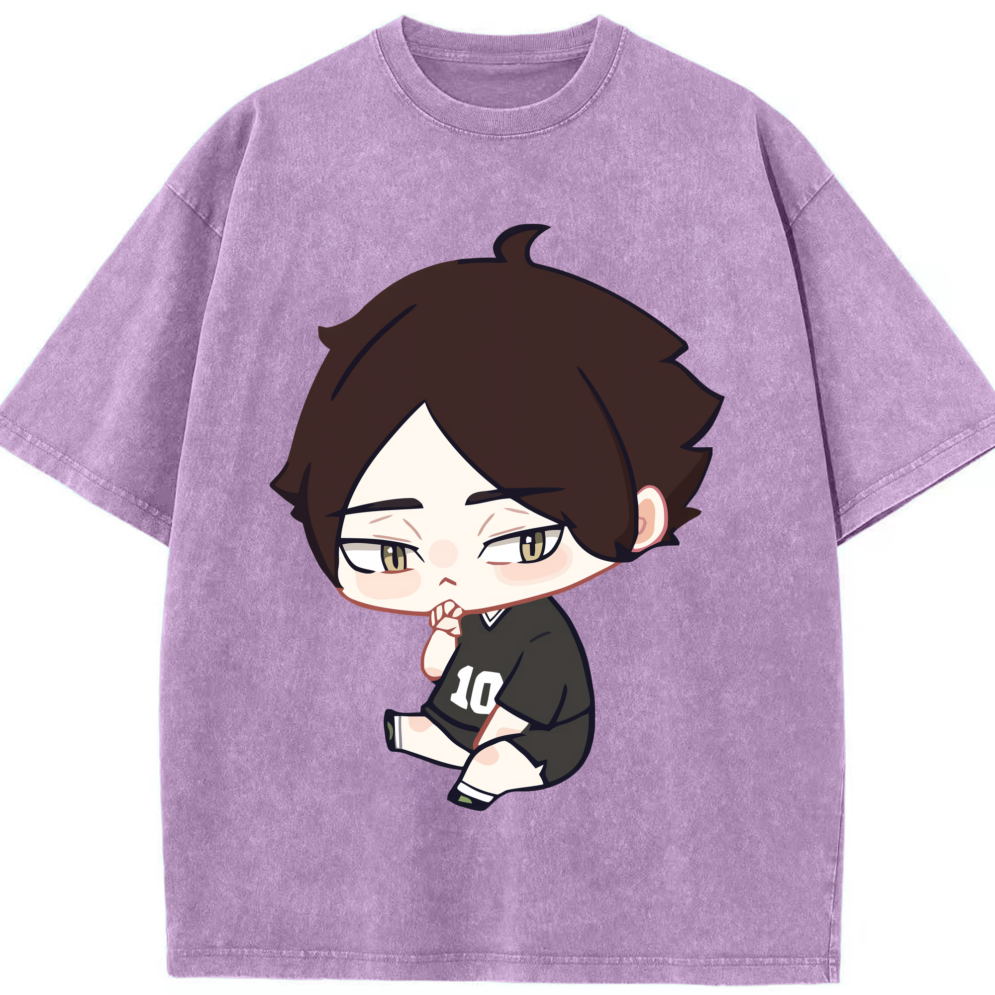 （画像用） ハイキュー!! Haikyu!! 綿100% ヴィンテージ風 半袖Tシャツ（フロントプリント）