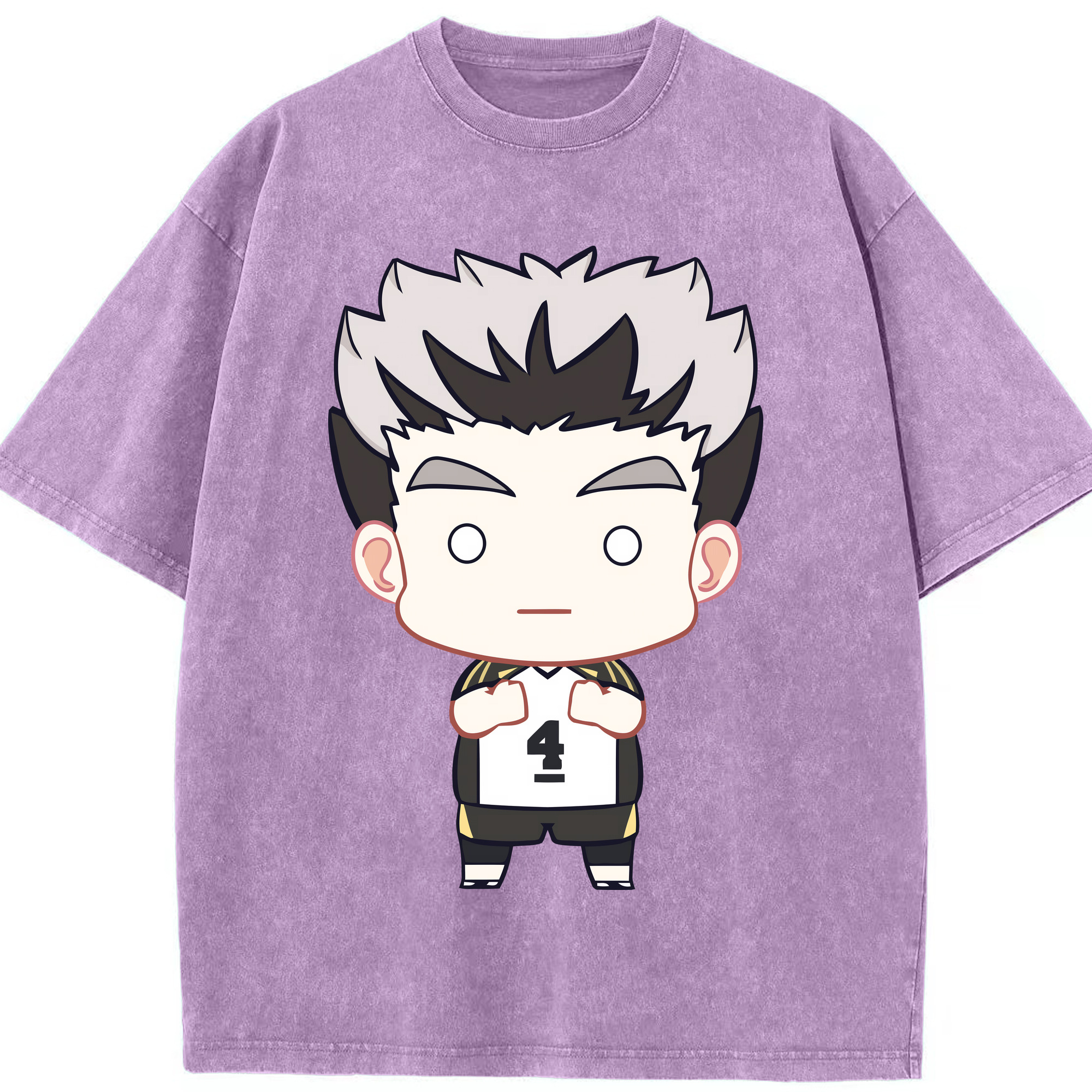 （画像用） ハイキュー!! Haikyu!! 綿100% ヴィンテージ風 半袖Tシャツ（フロントプリント）