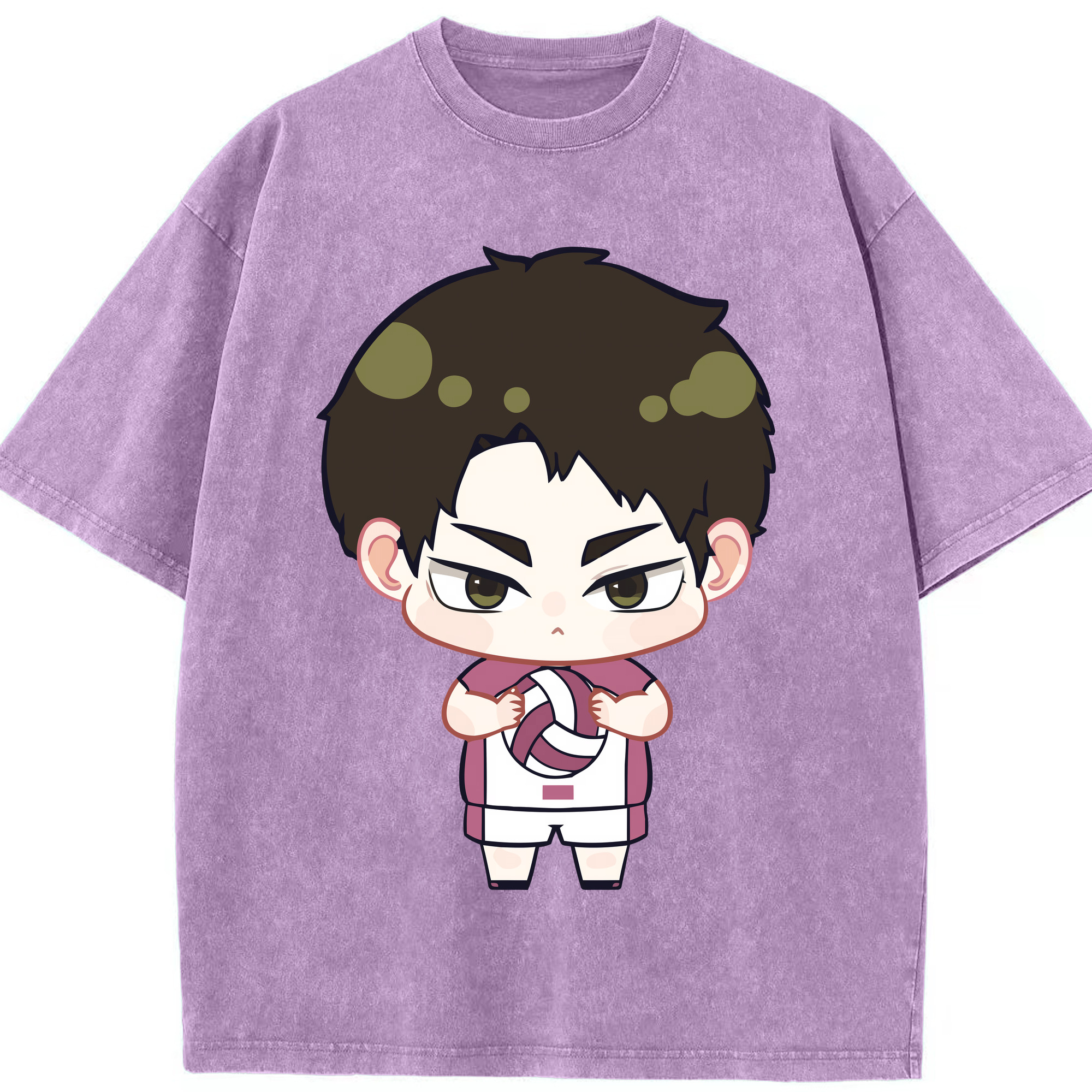 （画像用） ハイキュー!! Haikyu!! 綿100% ヴィンテージ風 半袖Tシャツ（フロントプリント）