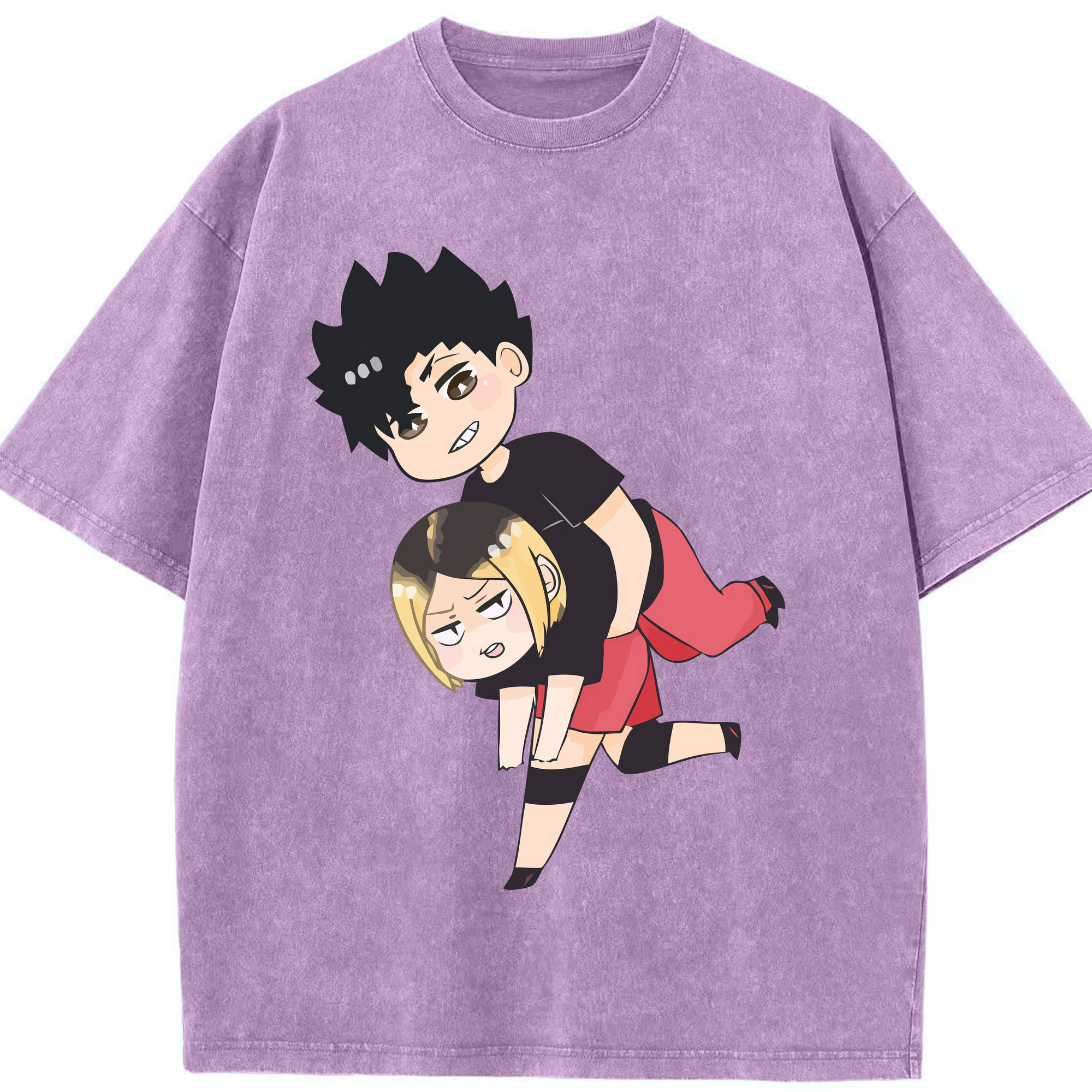 （画像用） ハイキュー!! Haikyu!! 綿100% ヴィンテージ風 半袖Tシャツ（フロントプリント）
