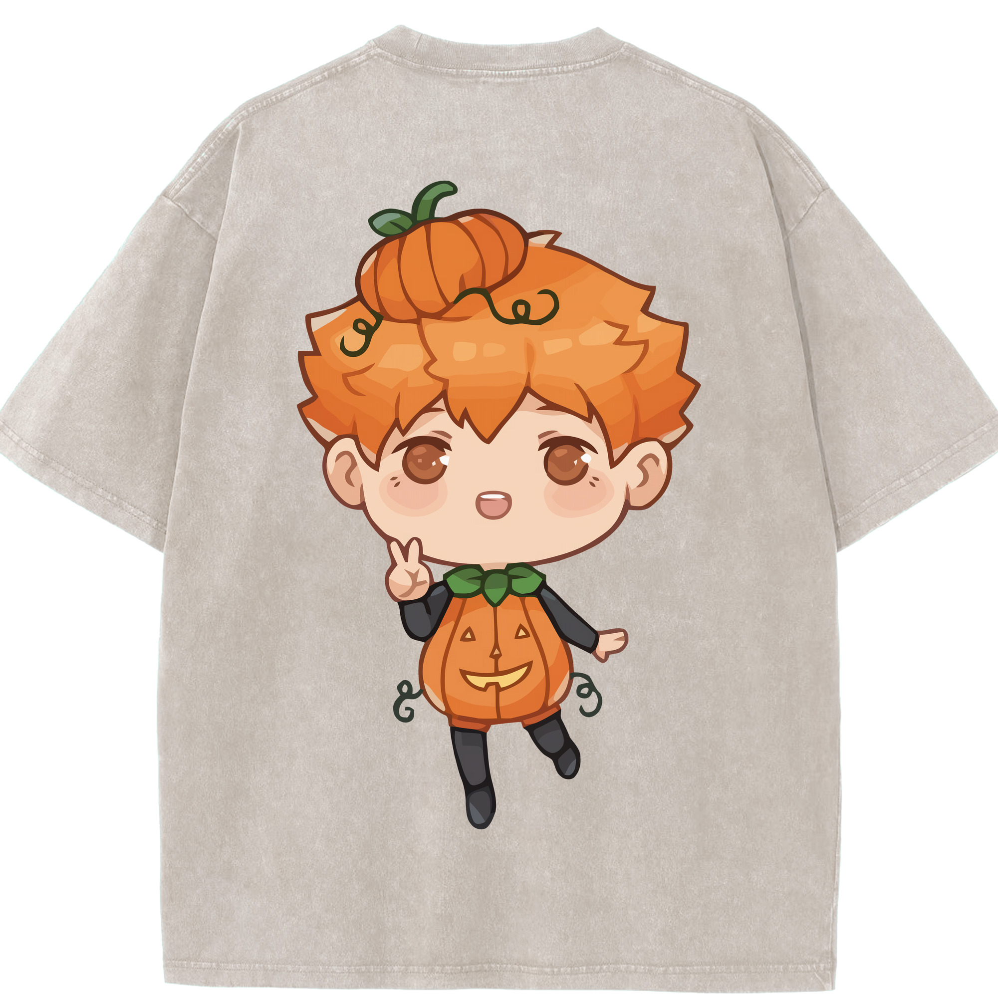 （画像用） ハイキュー!! Haikyu!! 綿100% ヴィンテージ風 半袖Tシャツ（背面プリント）