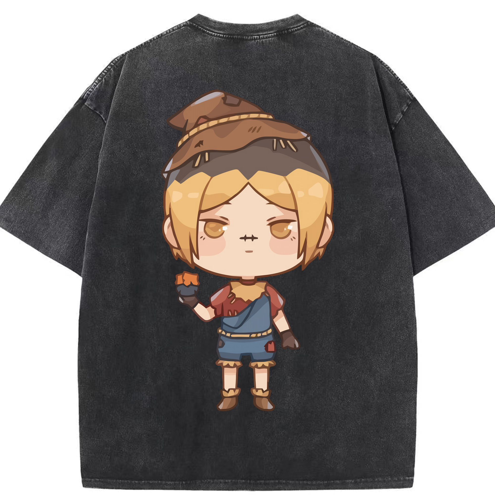 （画像用） ハイキュー!! Haikyu!! 綿100% ヴィンテージ風 半袖Tシャツ（背面プリント）