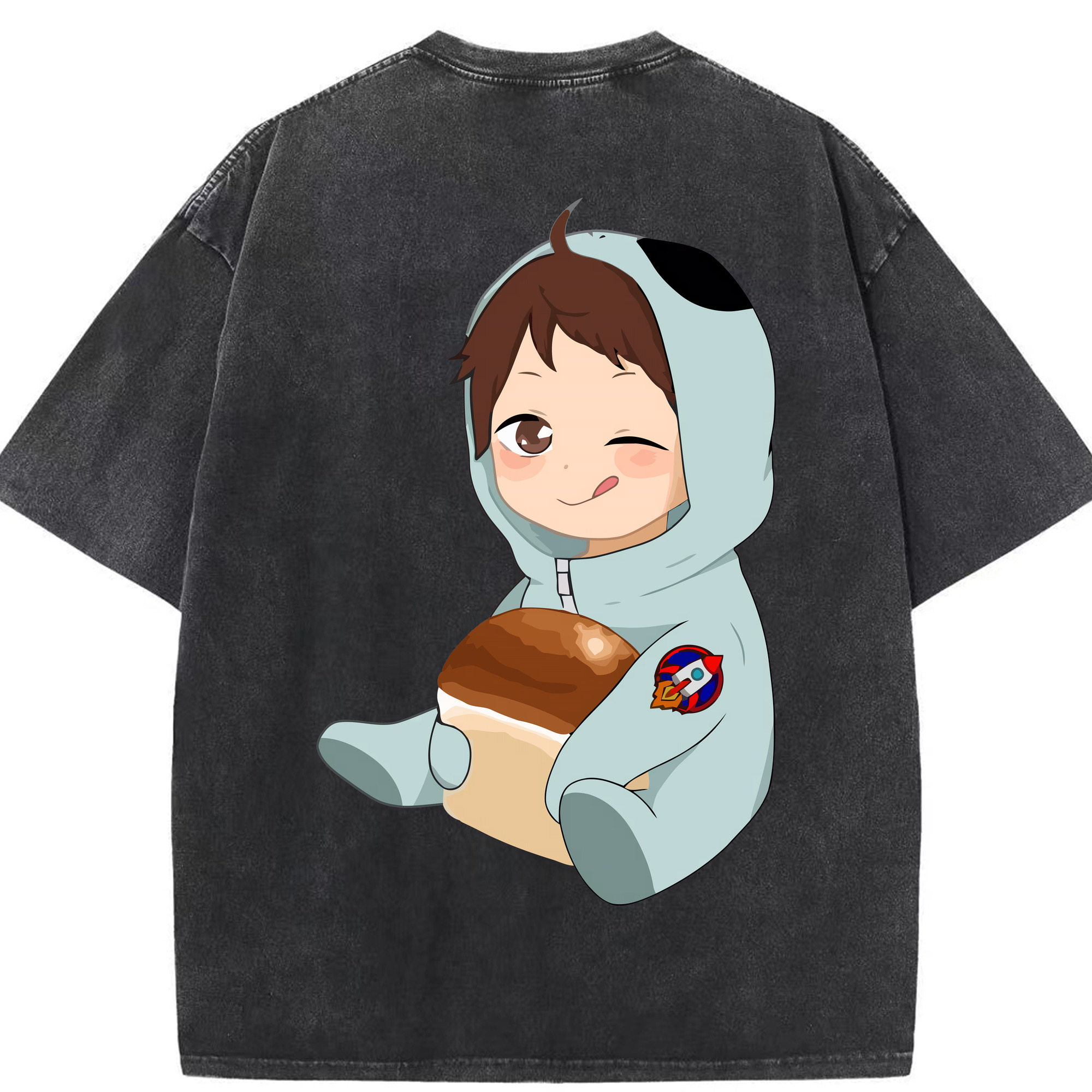 （画像用） ハイキュー!! Haikyu!! 綿100% ヴィンテージ風 半袖Tシャツ（背面プリント）
