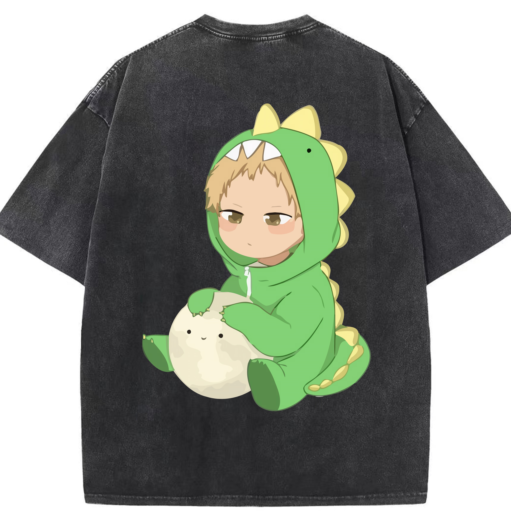 （画像用） ハイキュー!! Haikyu!! 綿100% ヴィンテージ風 半袖Tシャツ（背面プリント）